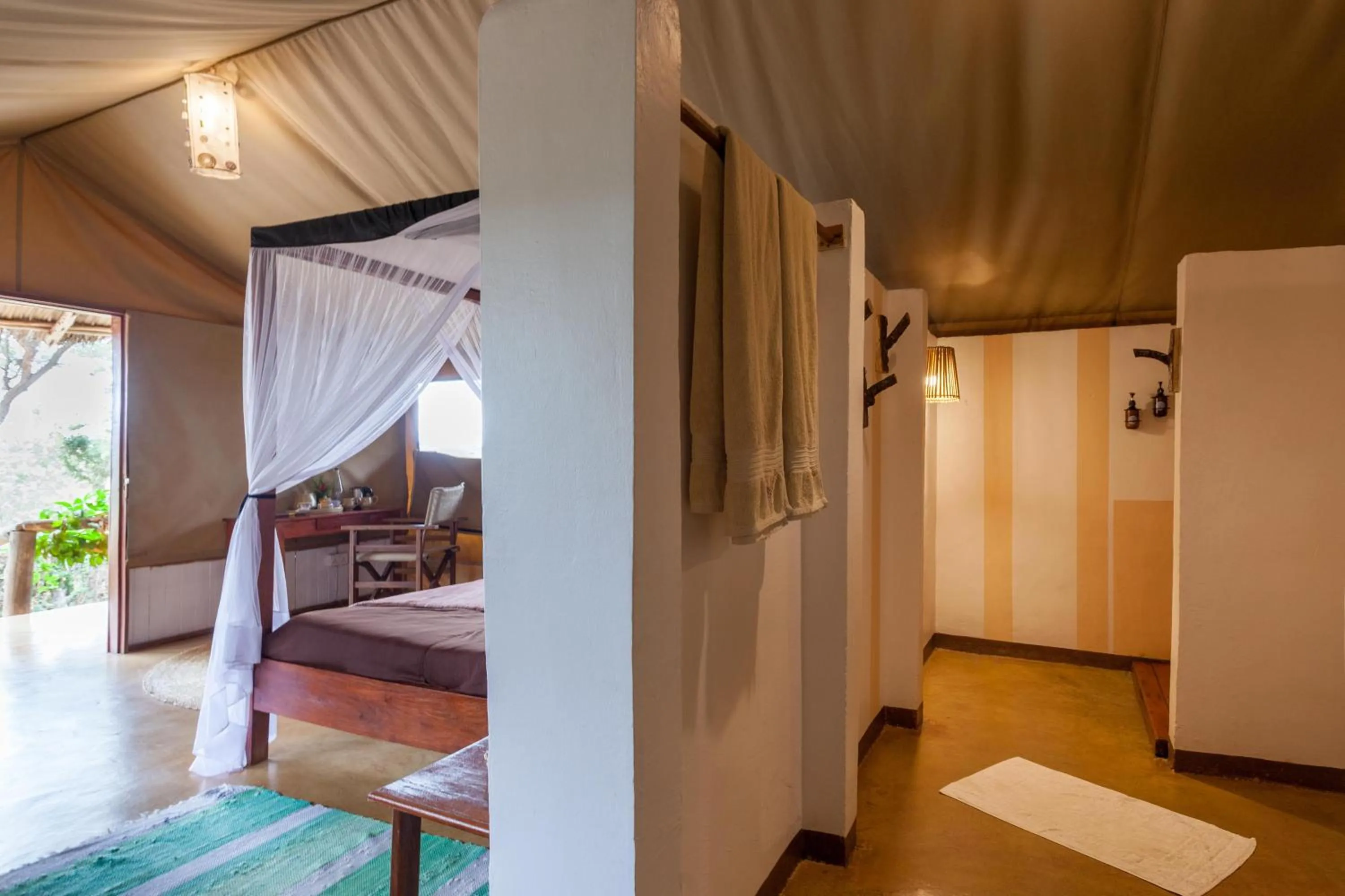 Bed in Karatu Tented Lodge