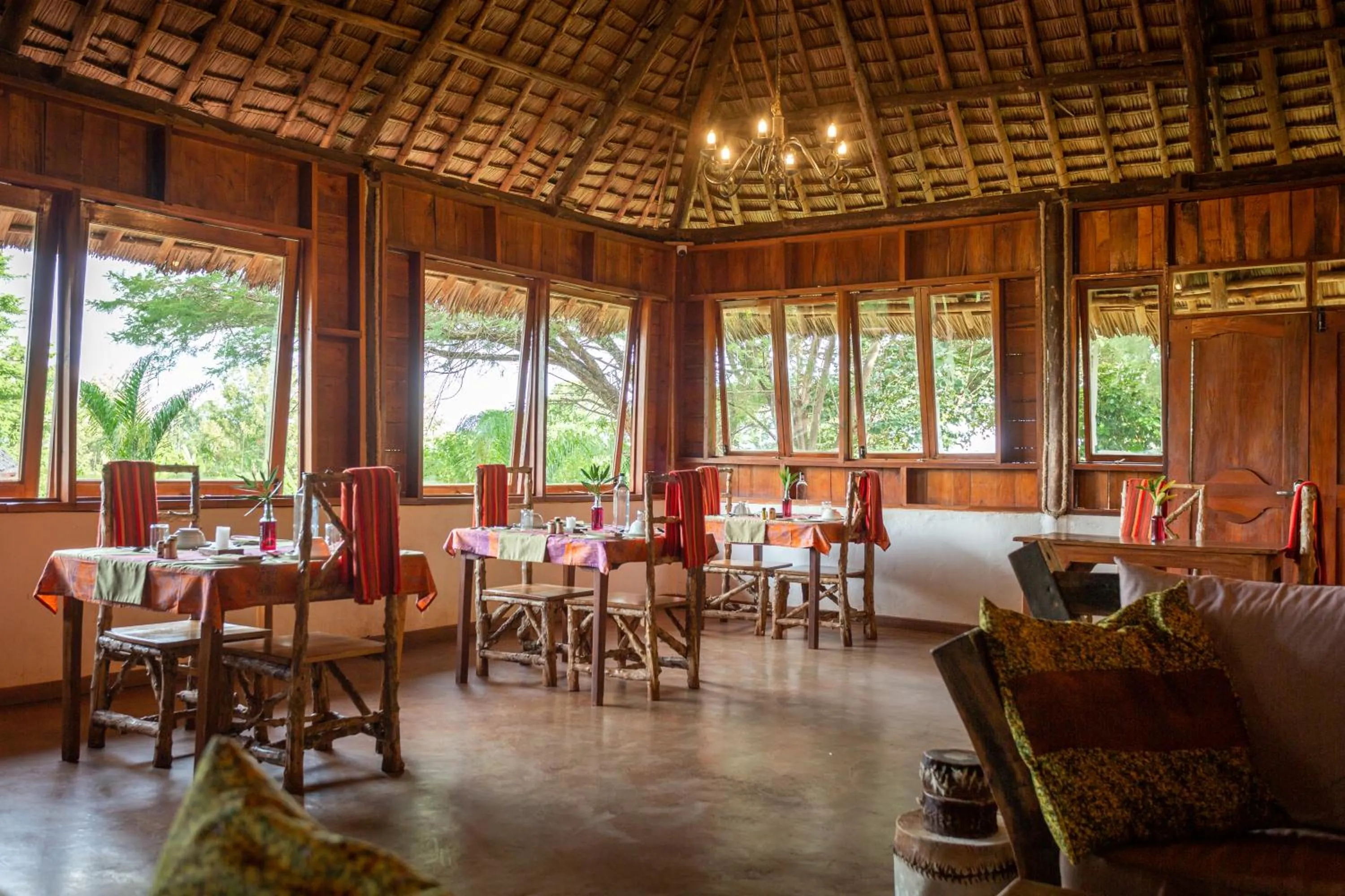 Dining area in Karatu Tented Lodge