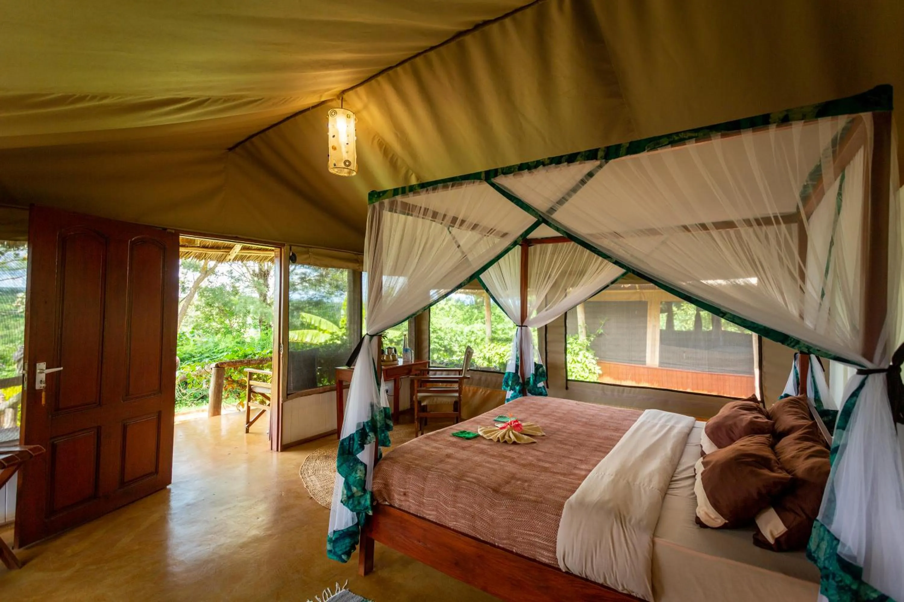 Bed in Karatu Tented Lodge