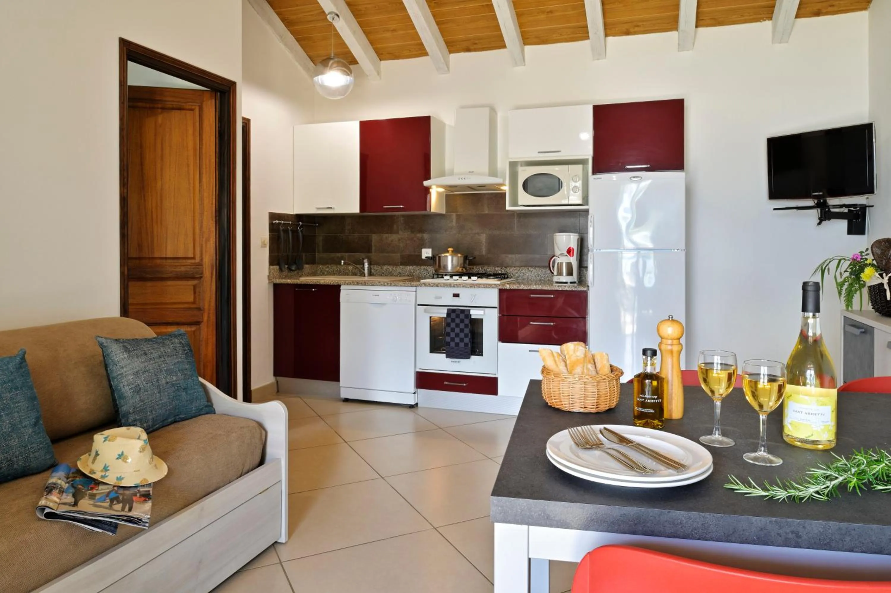 Kitchen or kitchenette in Résidence Arco Plage