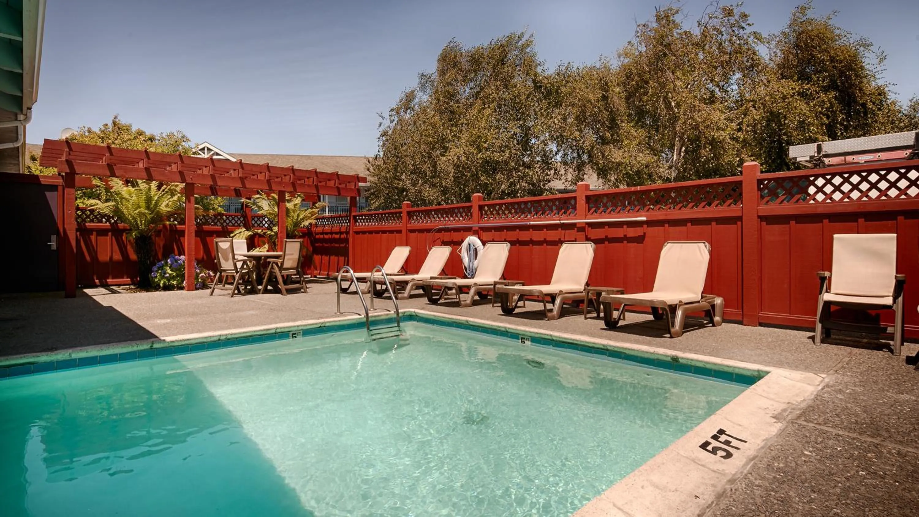 Pool view in Best Western Country Inn