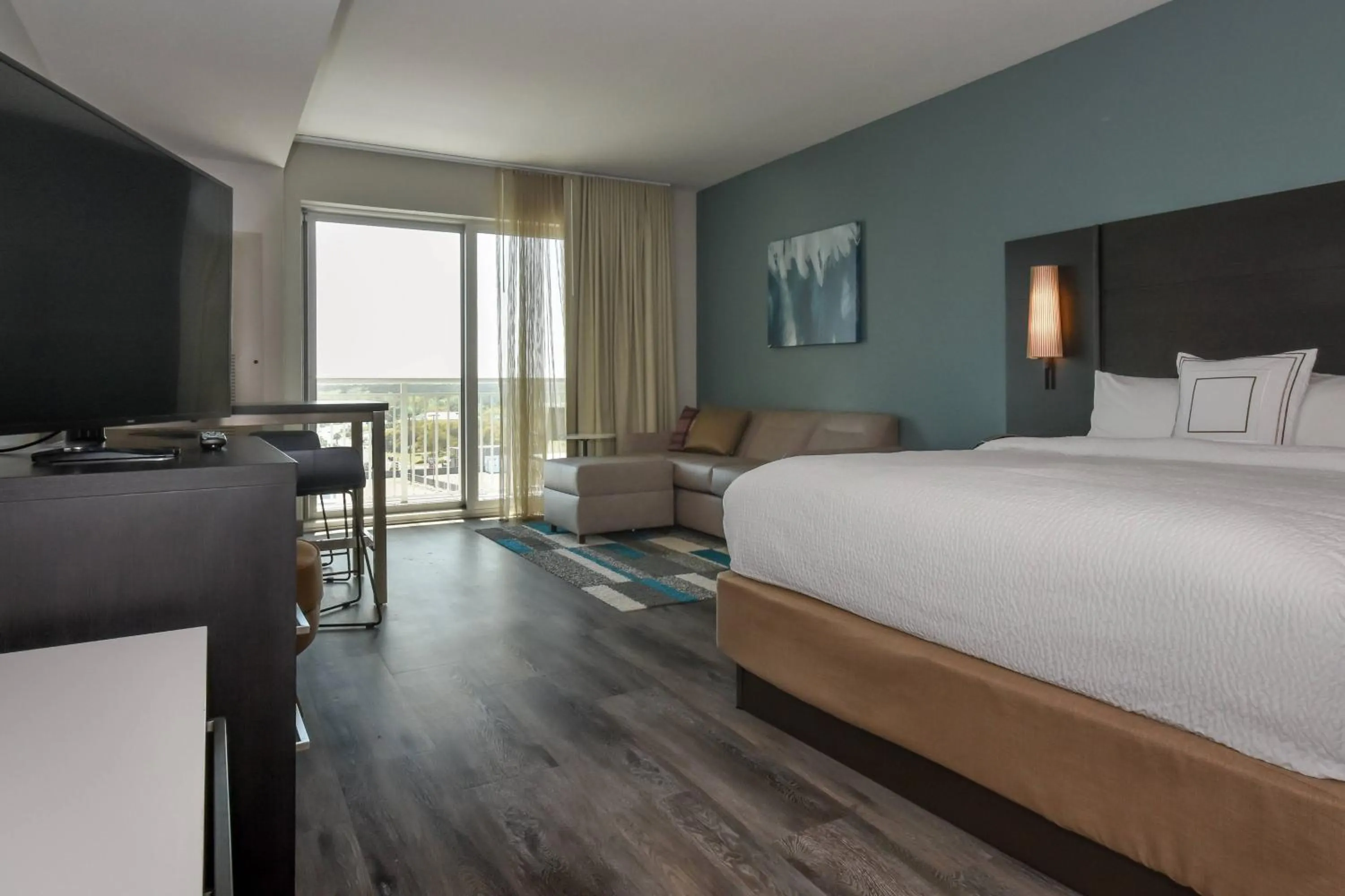 Photo of the whole room, Bed in Residence Inn by Marriott Myrtle Beach Oceanfront