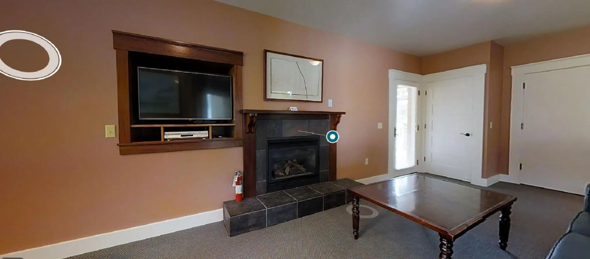 fireplace in Little River Inn
