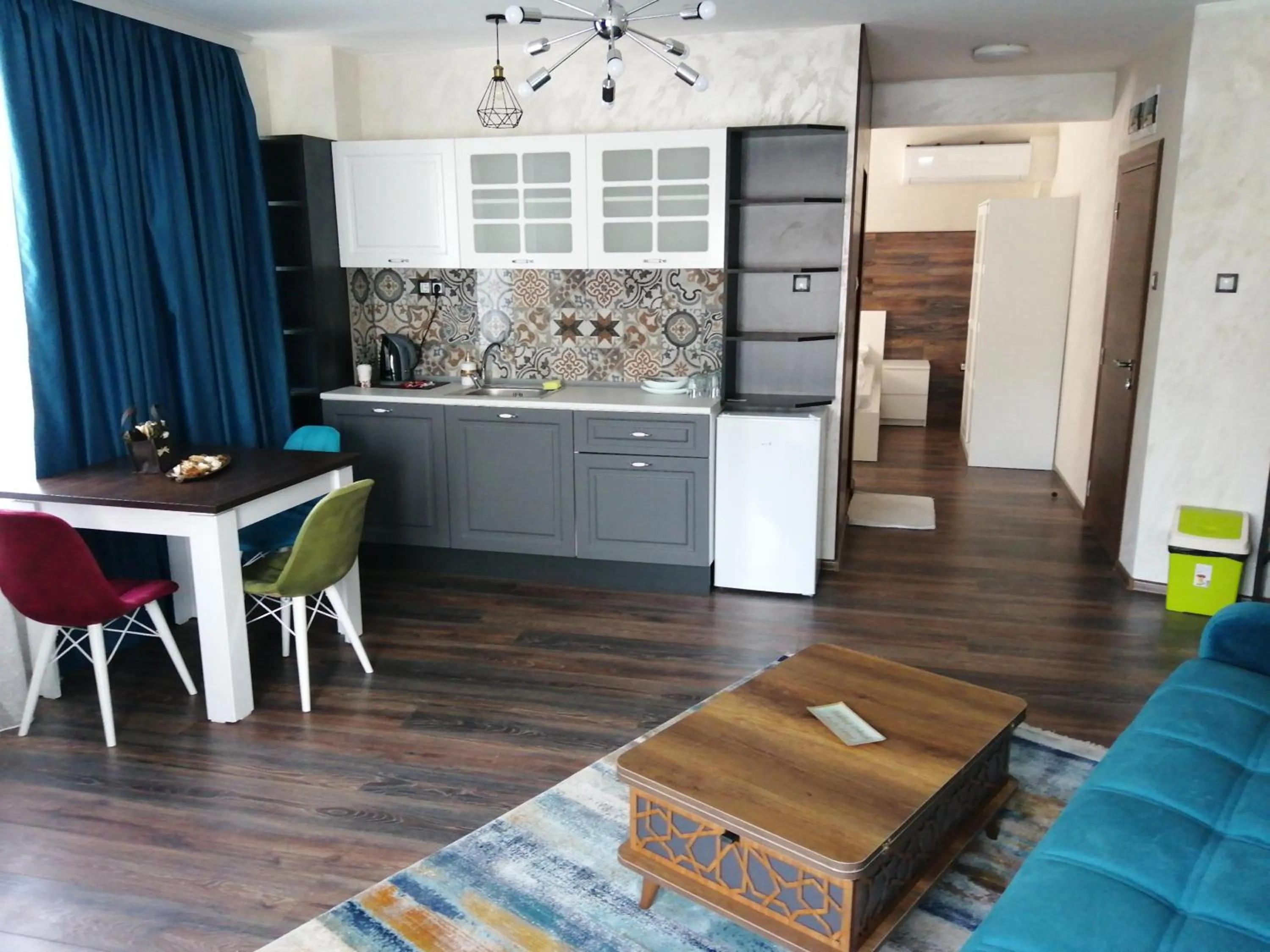 Dining area in The old Bakery Apartments