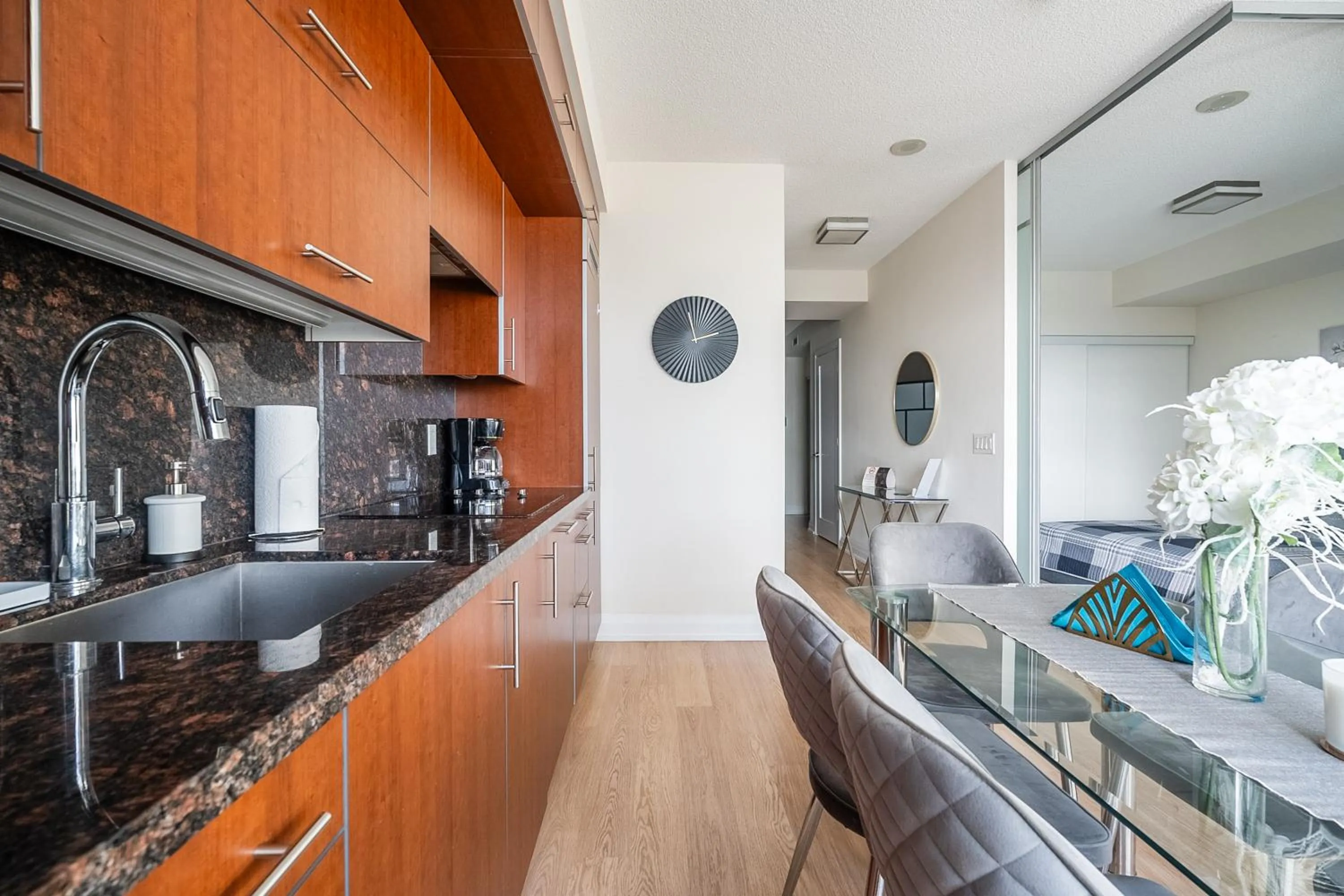 Kitchen or kitchenette in GLOBALSTAY Modern Apartments in North York Skyscraper