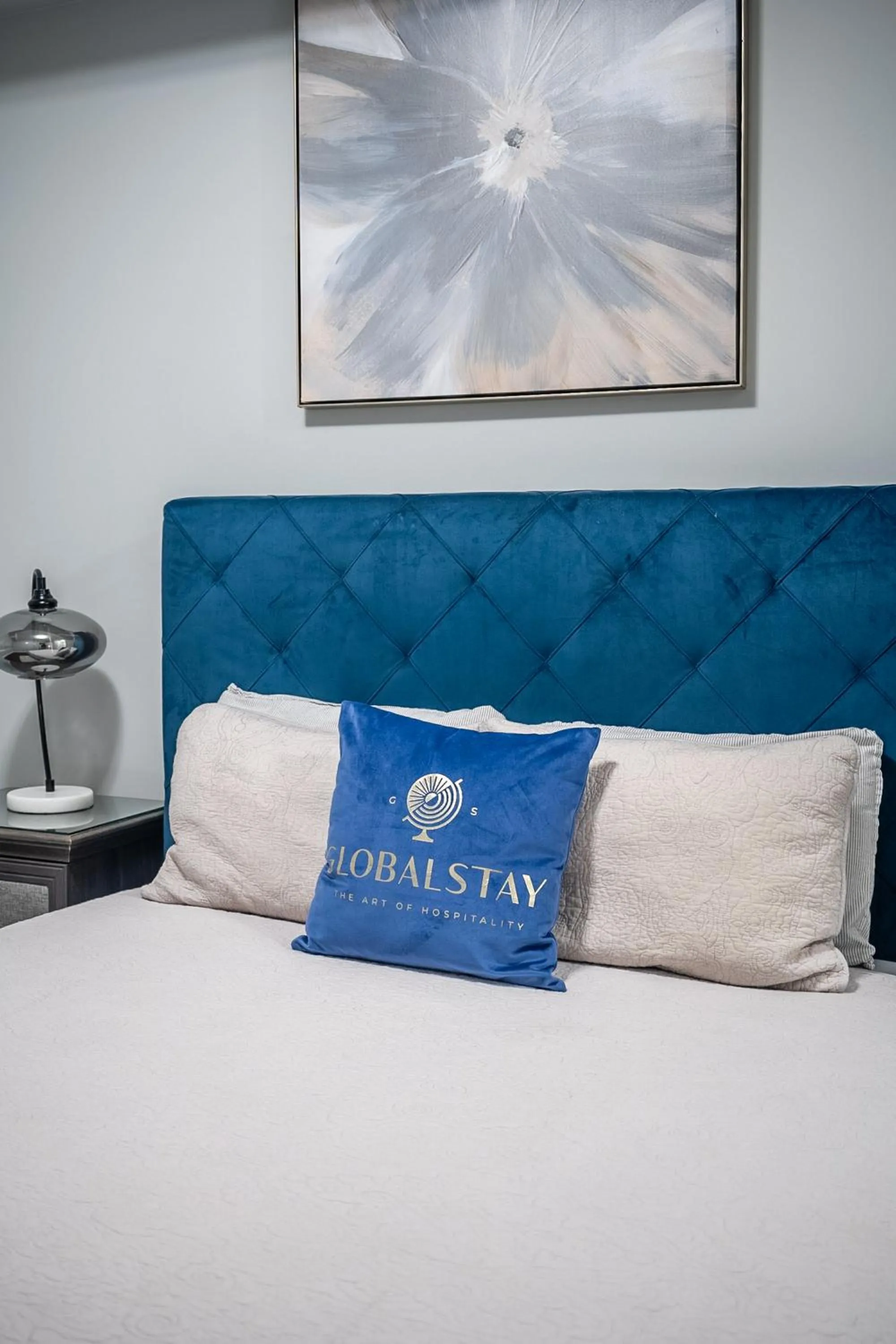 Bed in GLOBALSTAY Modern Apartments in North York Skyscraper