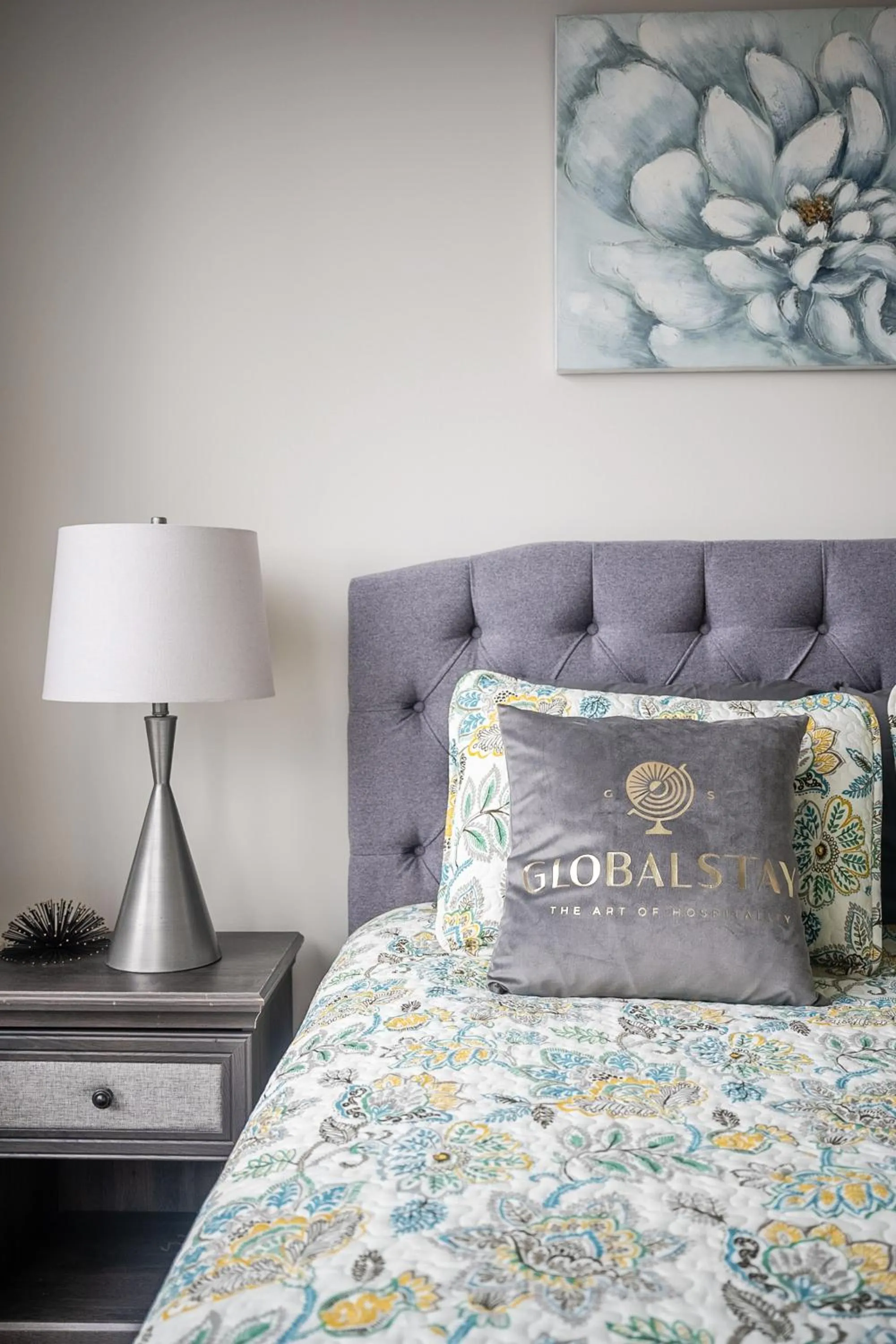 Bed in GLOBALSTAY Modern Apartments in North York Skyscraper