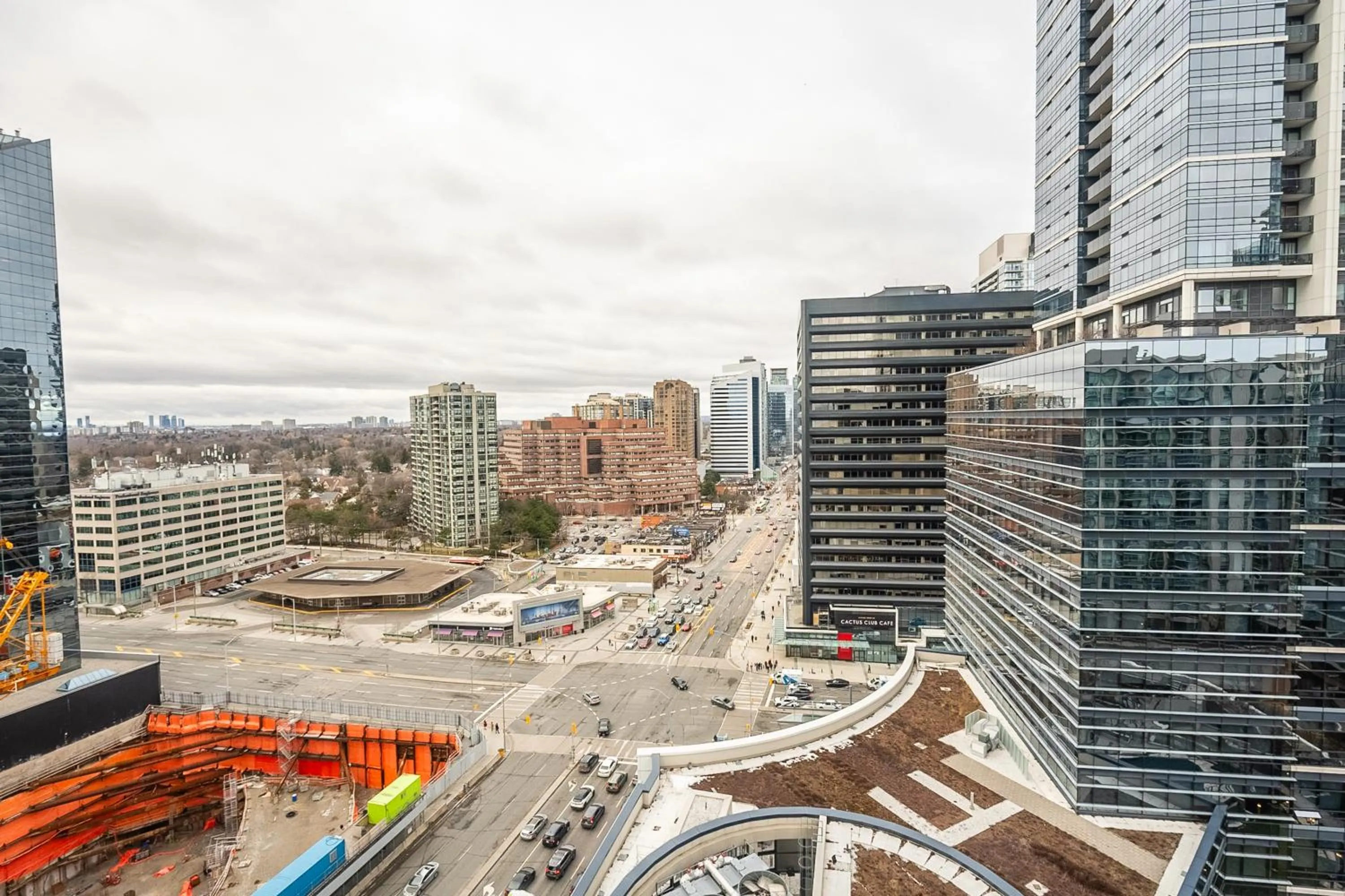 City view in GLOBALSTAY Modern Apartments in North York Skyscraper