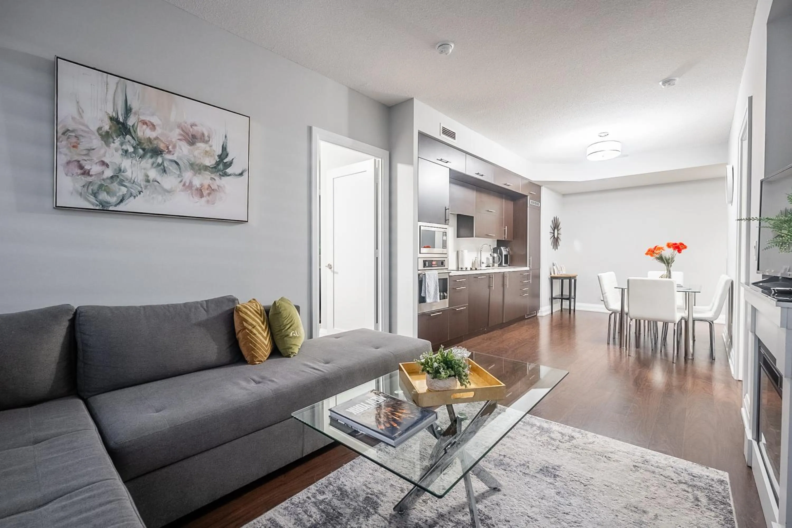 Living room in GLOBALSTAY Modern Apartments in North York Skyscraper