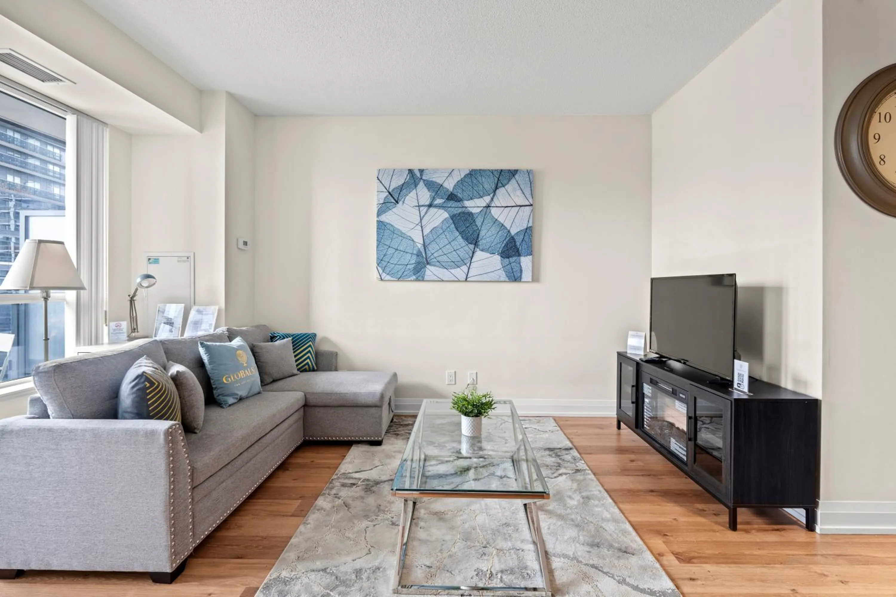 Living room in GLOBALSTAY Modern Apartments in North York Skyscraper