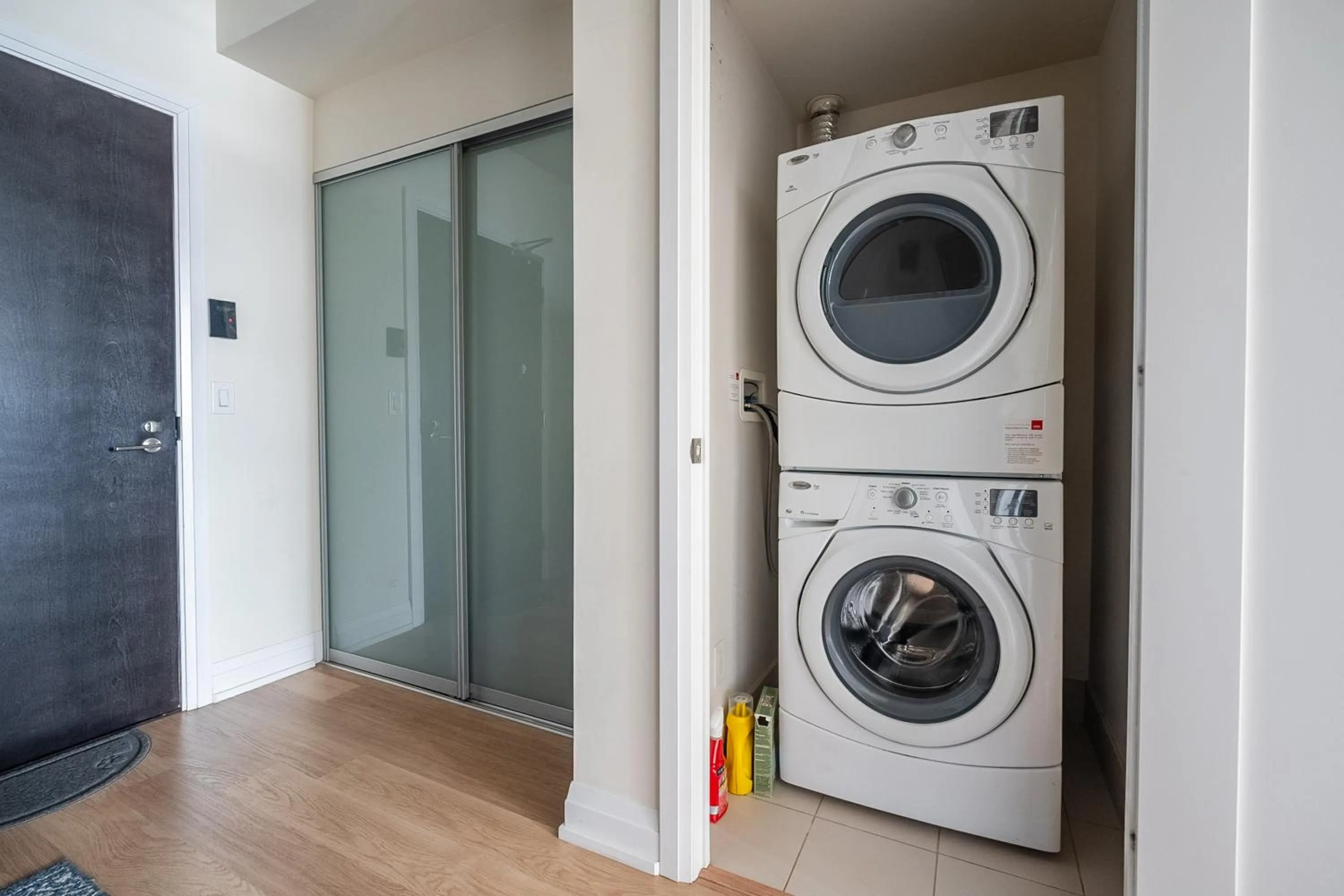 washing machine in GLOBALSTAY Modern Apartments in North York Skyscraper