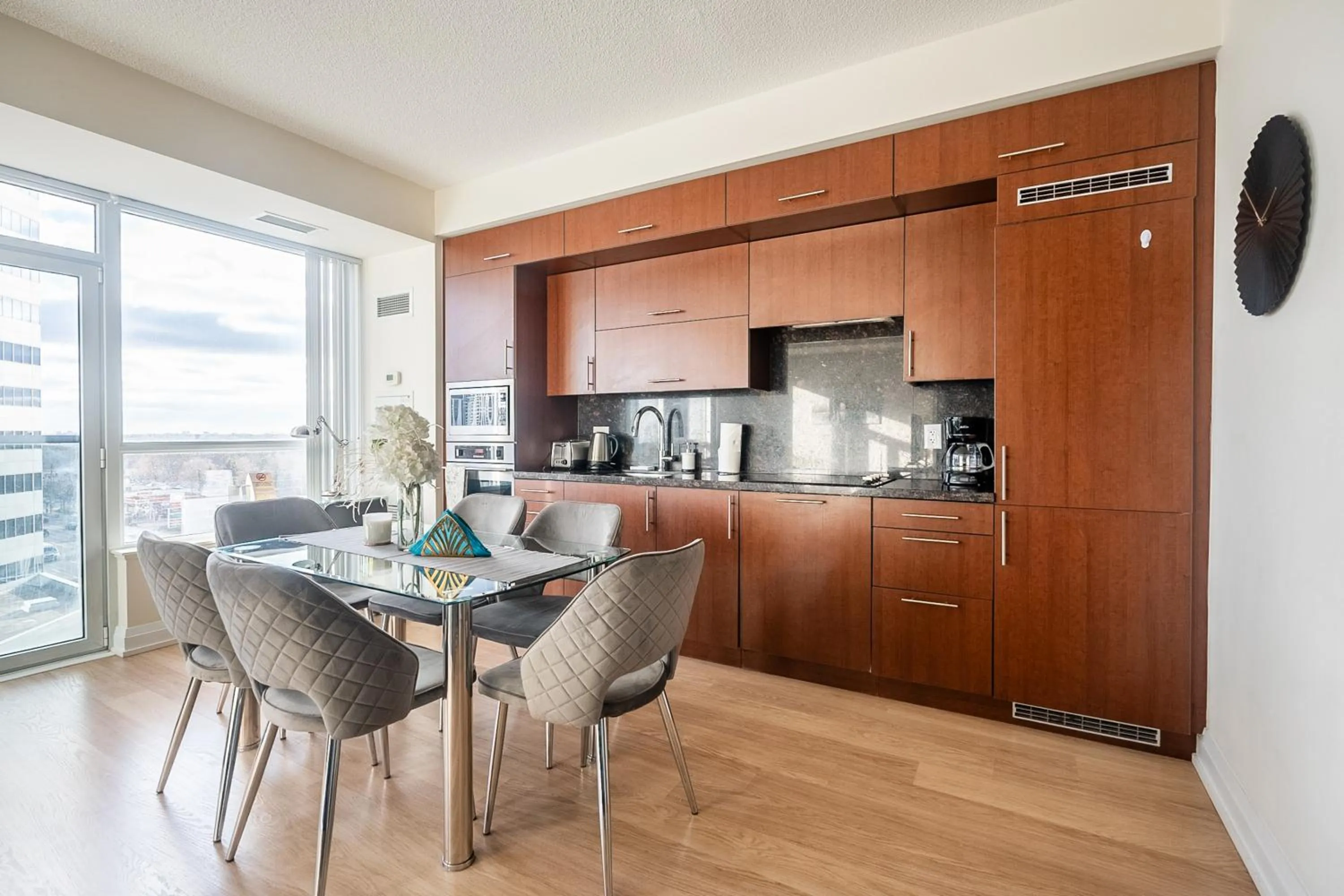 Kitchen or kitchenette in GLOBALSTAY Modern Apartments in North York Skyscraper