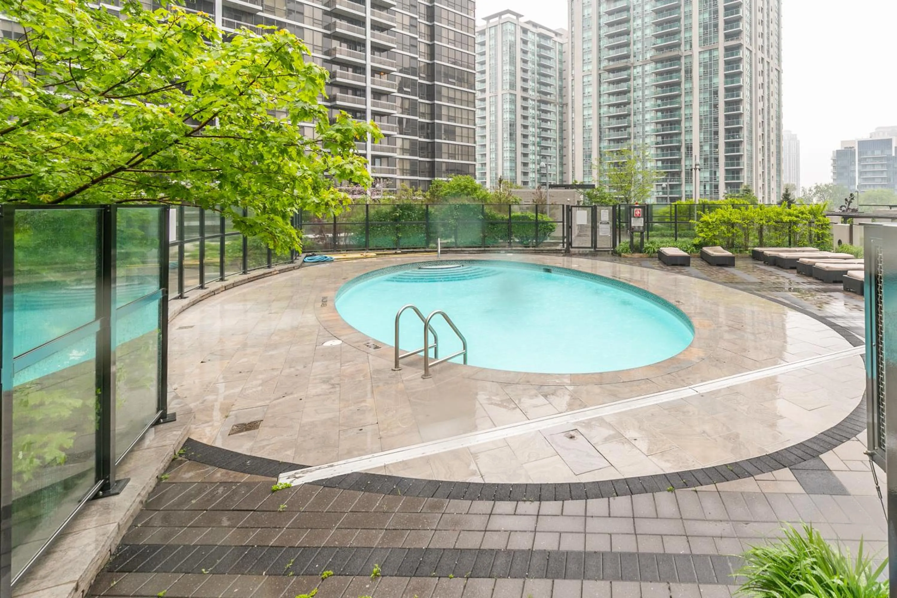 Swimming pool in GLOBALSTAY Modern Apartments in North York Skyscraper