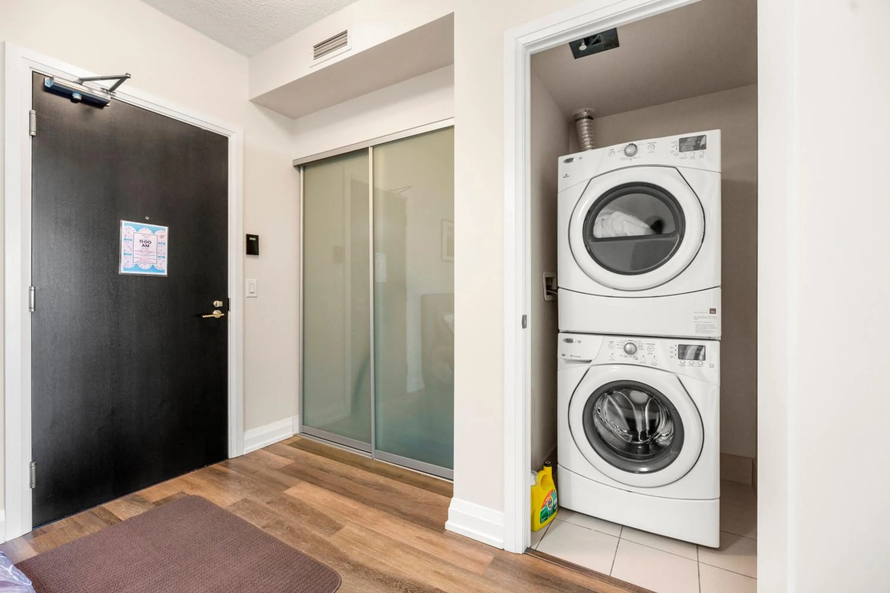washing machine in GLOBALSTAY Modern Apartments in North York Skyscraper