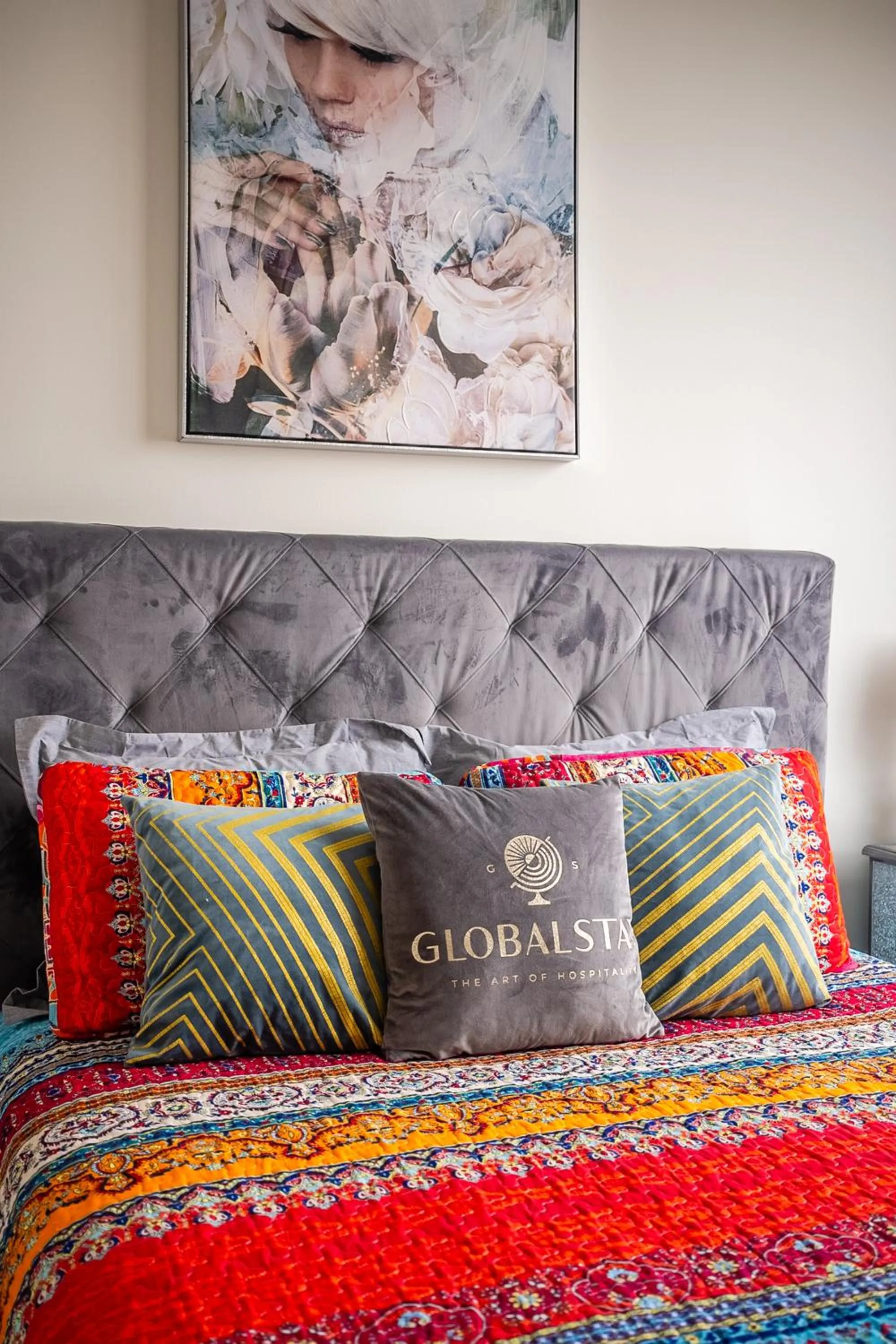 Bed in GLOBALSTAY Modern Apartments in North York Skyscraper