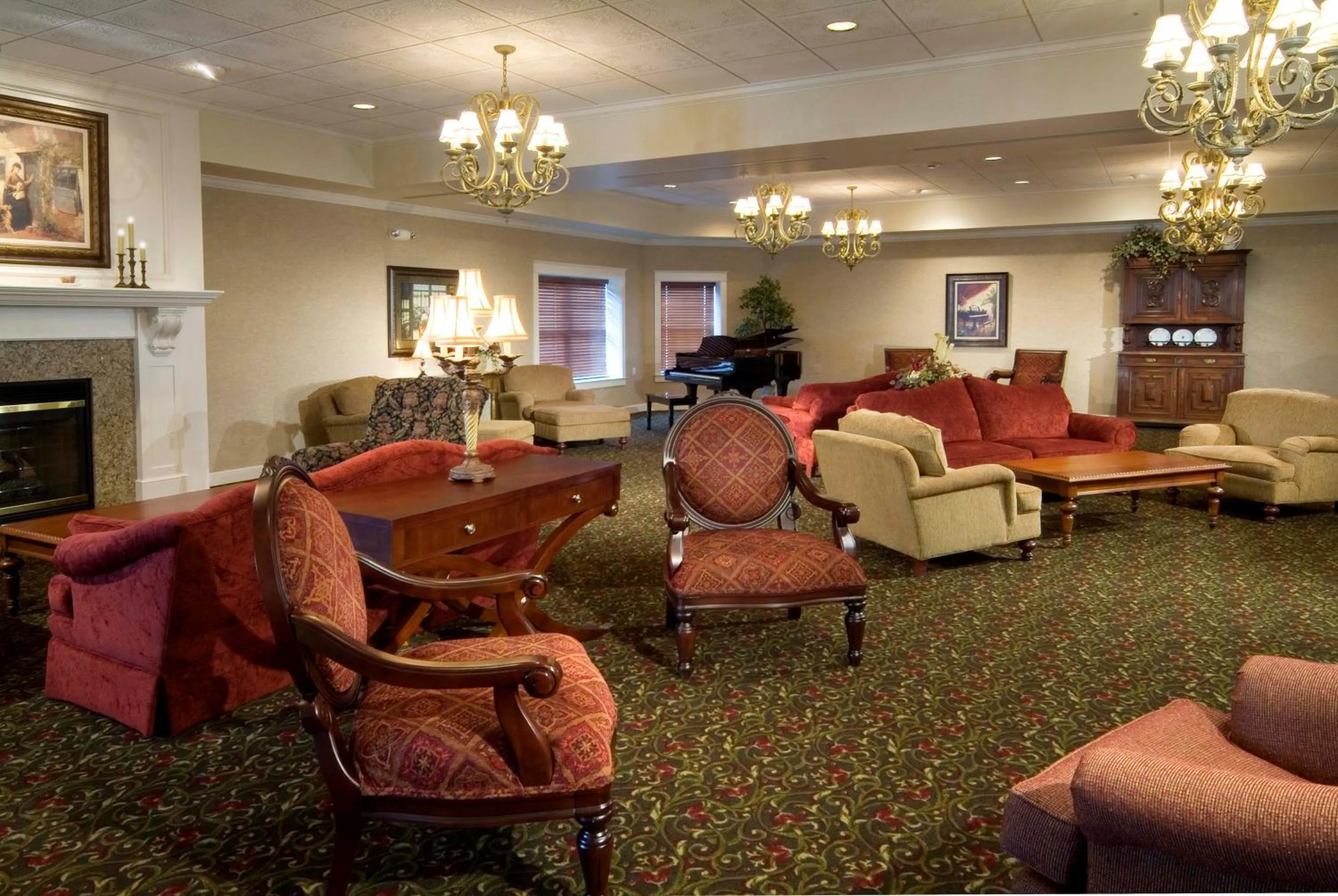 Communal lounge/ TV room in Carlisle Inn