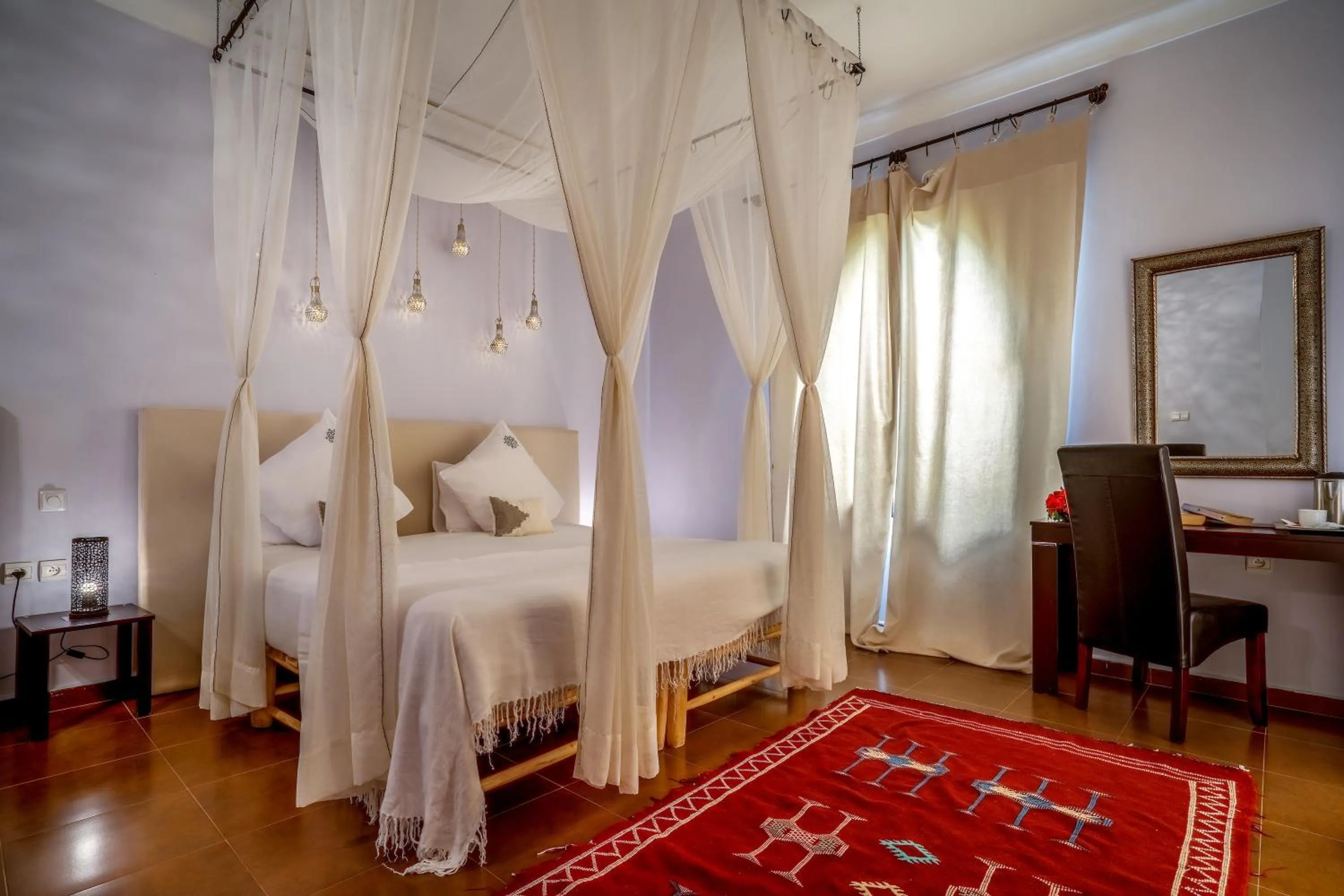 Bed in Taj Atlas Wellness Boutique Hôtel & Spa