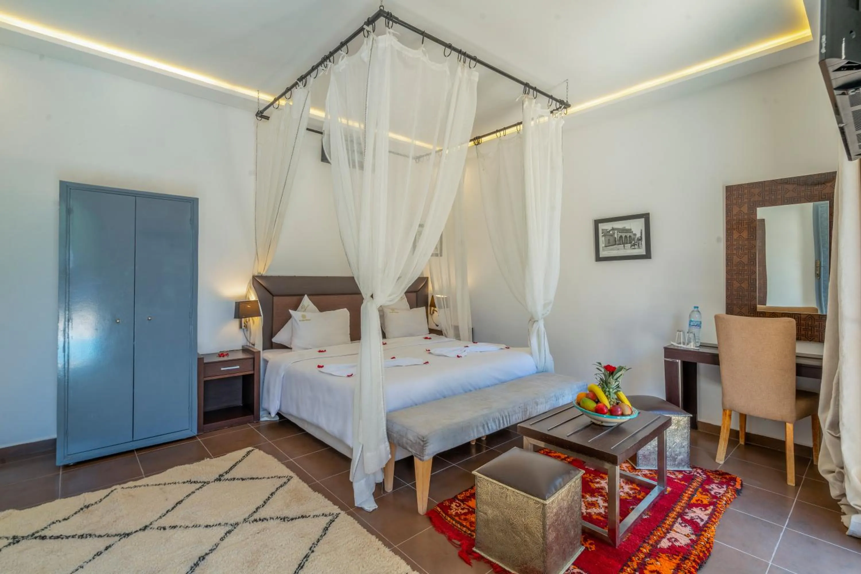 Bed in Taj Atlas Wellness Boutique Hôtel & Spa