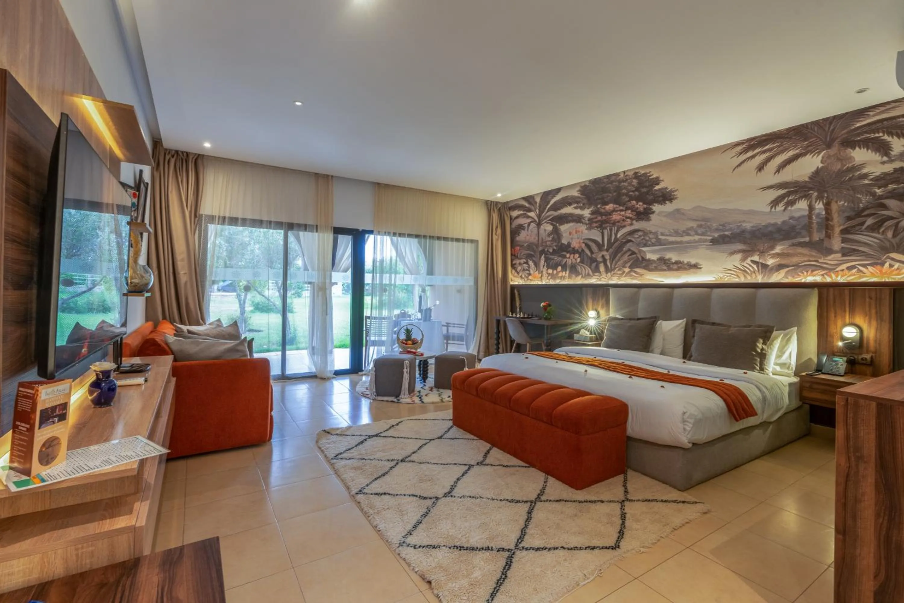 Bed in Taj Atlas Wellness Boutique Hôtel & Spa