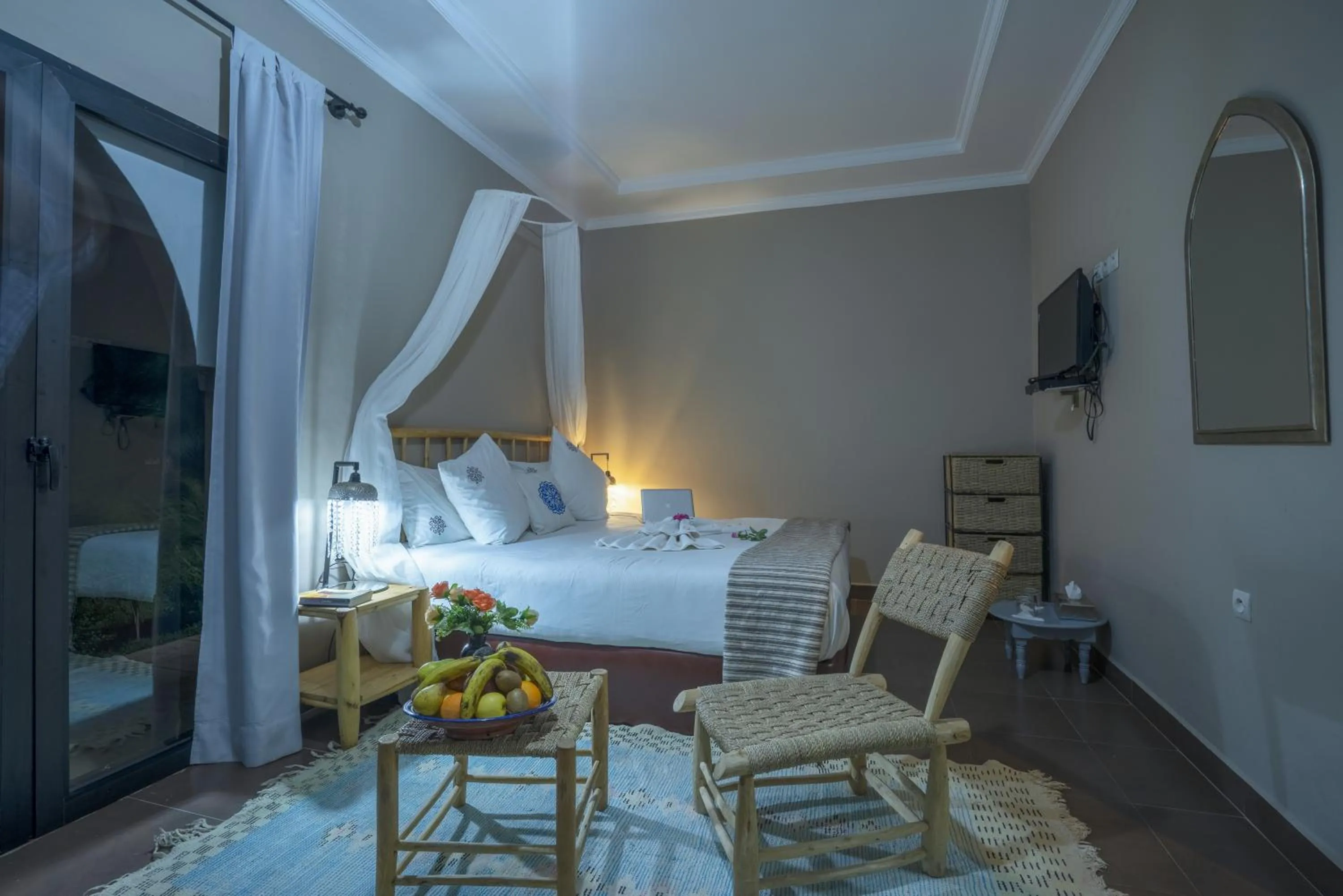 Bed in Taj Atlas Wellness Boutique Hôtel & Spa