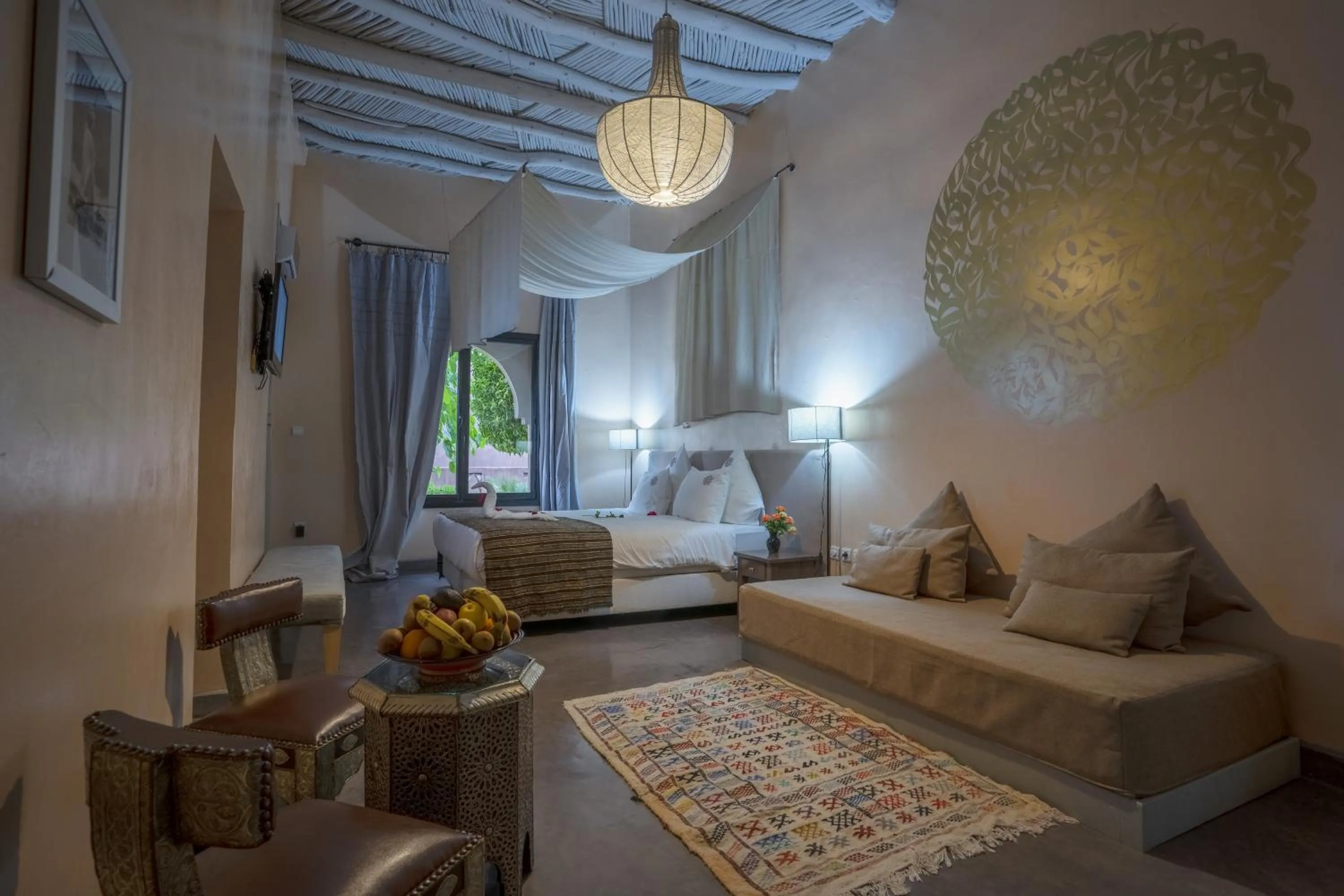 Seating area, Bed in Taj Atlas Wellness Boutique Hôtel & Spa