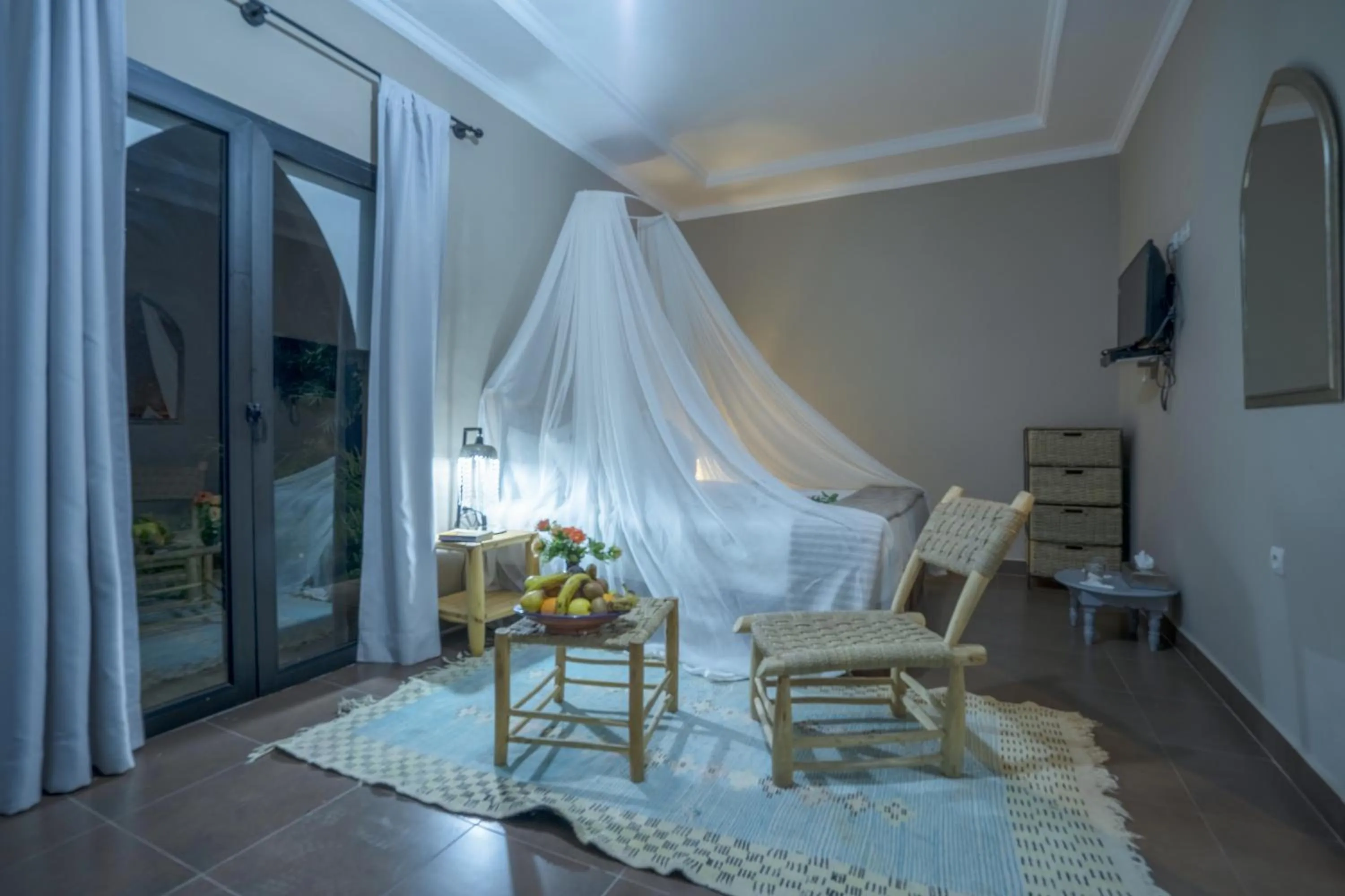 Bathroom, Bed in Taj Atlas Wellness Boutique Hôtel & Spa