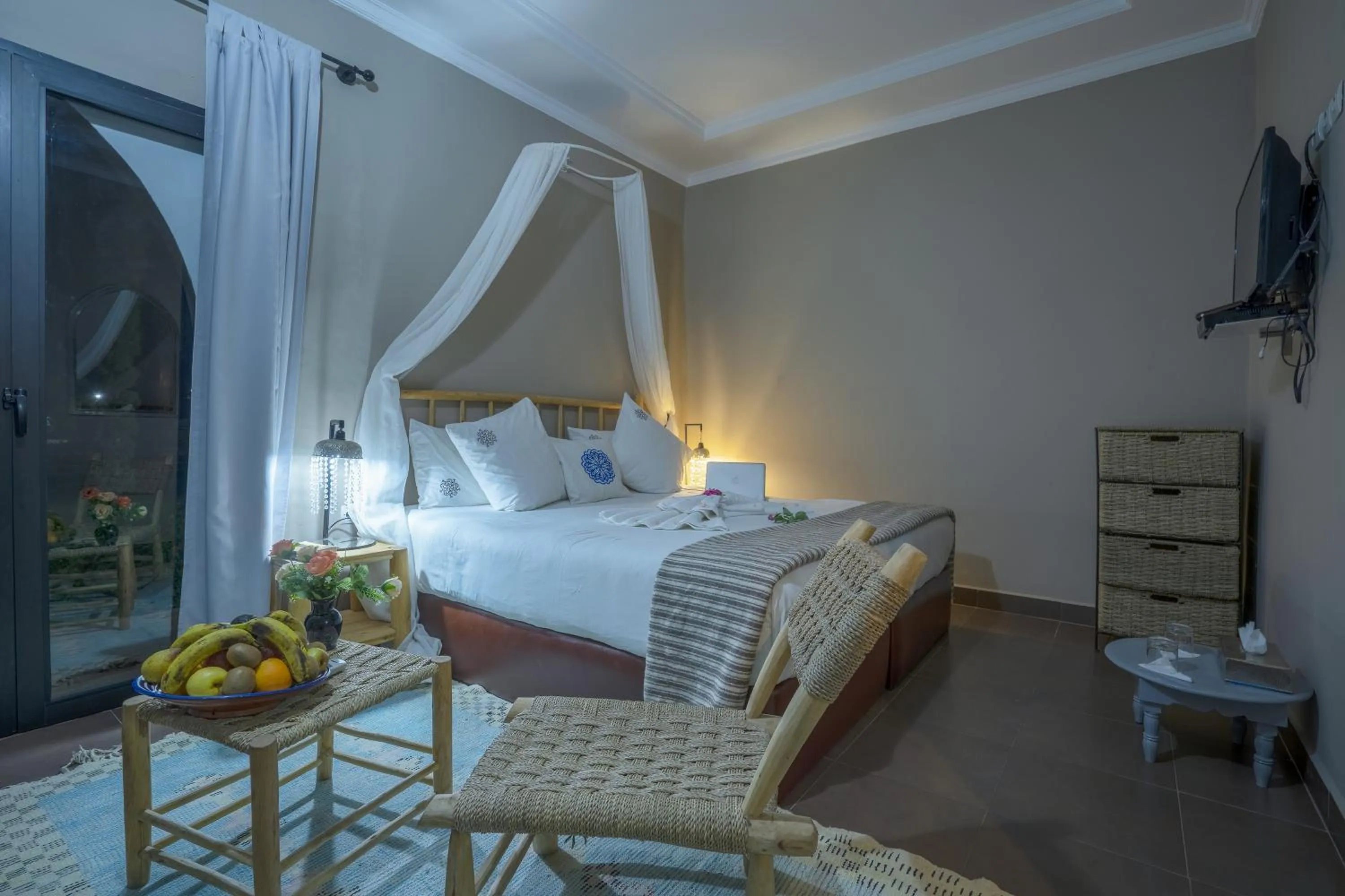 Bed in Taj Atlas Wellness Boutique Hôtel & Spa