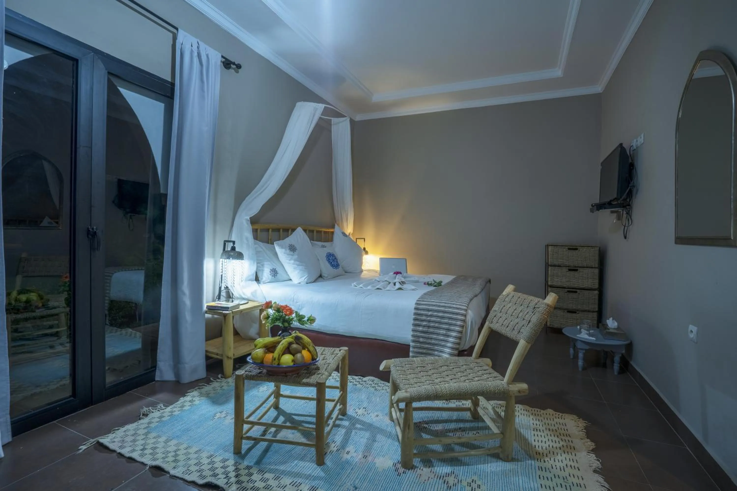 Bed in Taj Atlas Wellness Boutique Hôtel & Spa