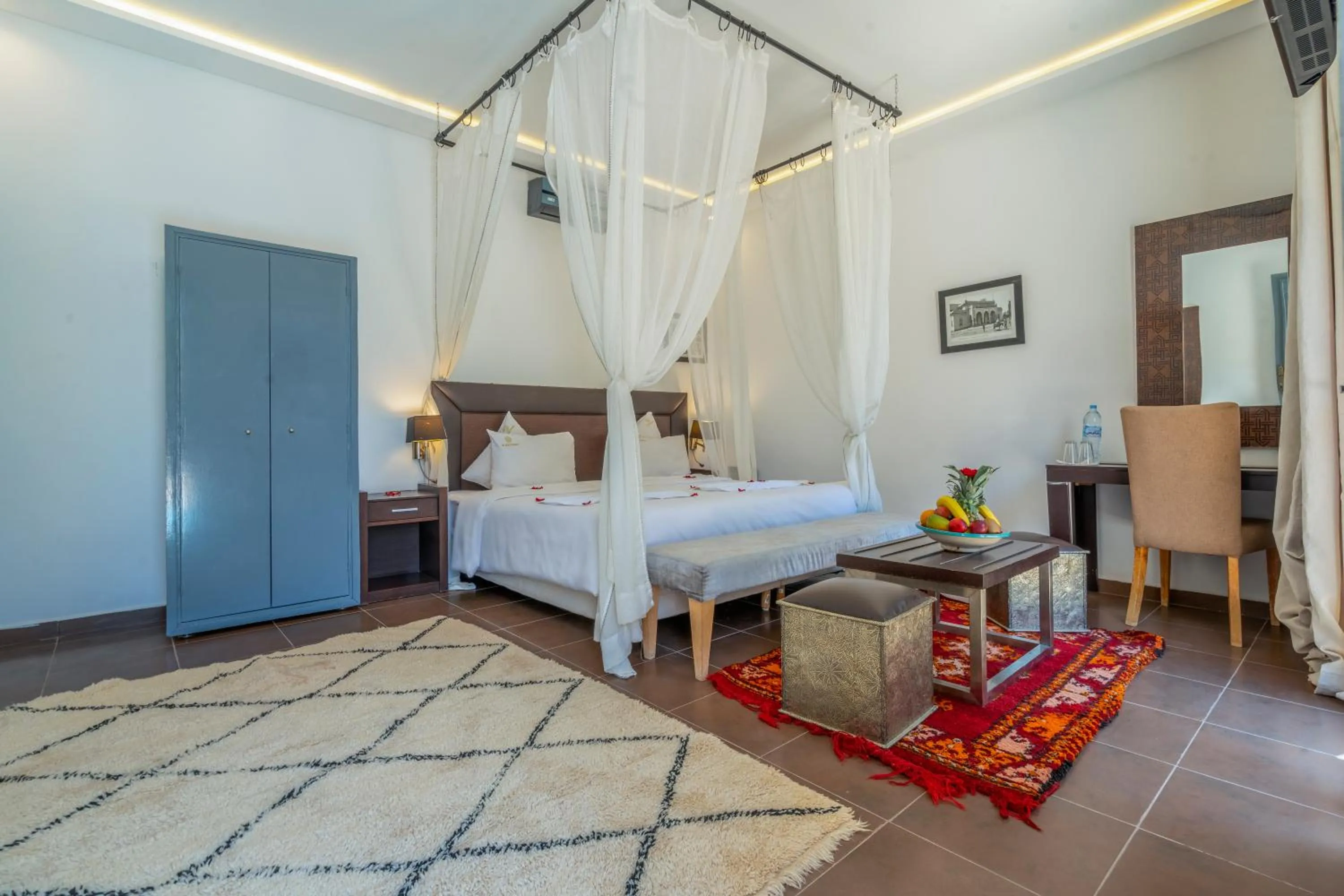 Bed in Taj Atlas Wellness Boutique Hôtel & Spa