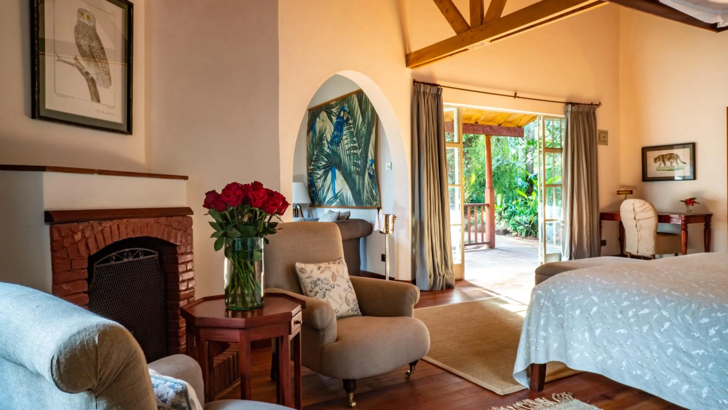 Seating area, Bed in Karen Blixen Coffee Garden & Cottages