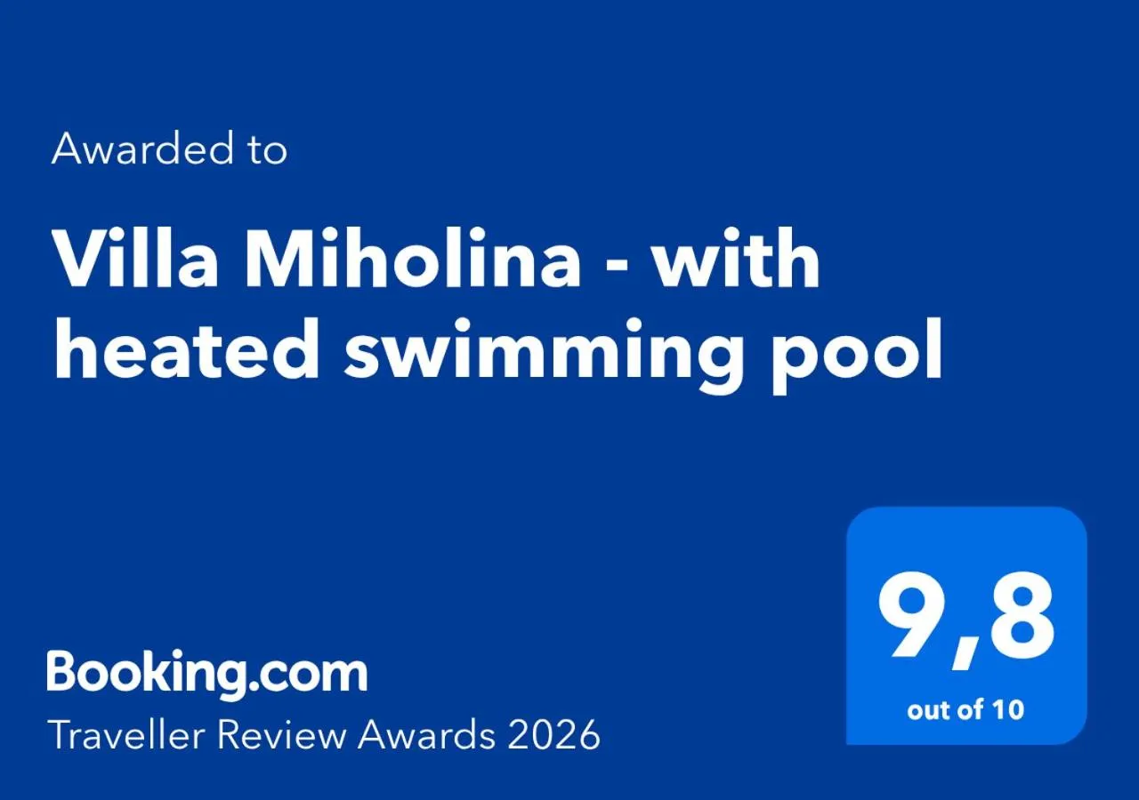 Villa Miholina - with heated swimming pool