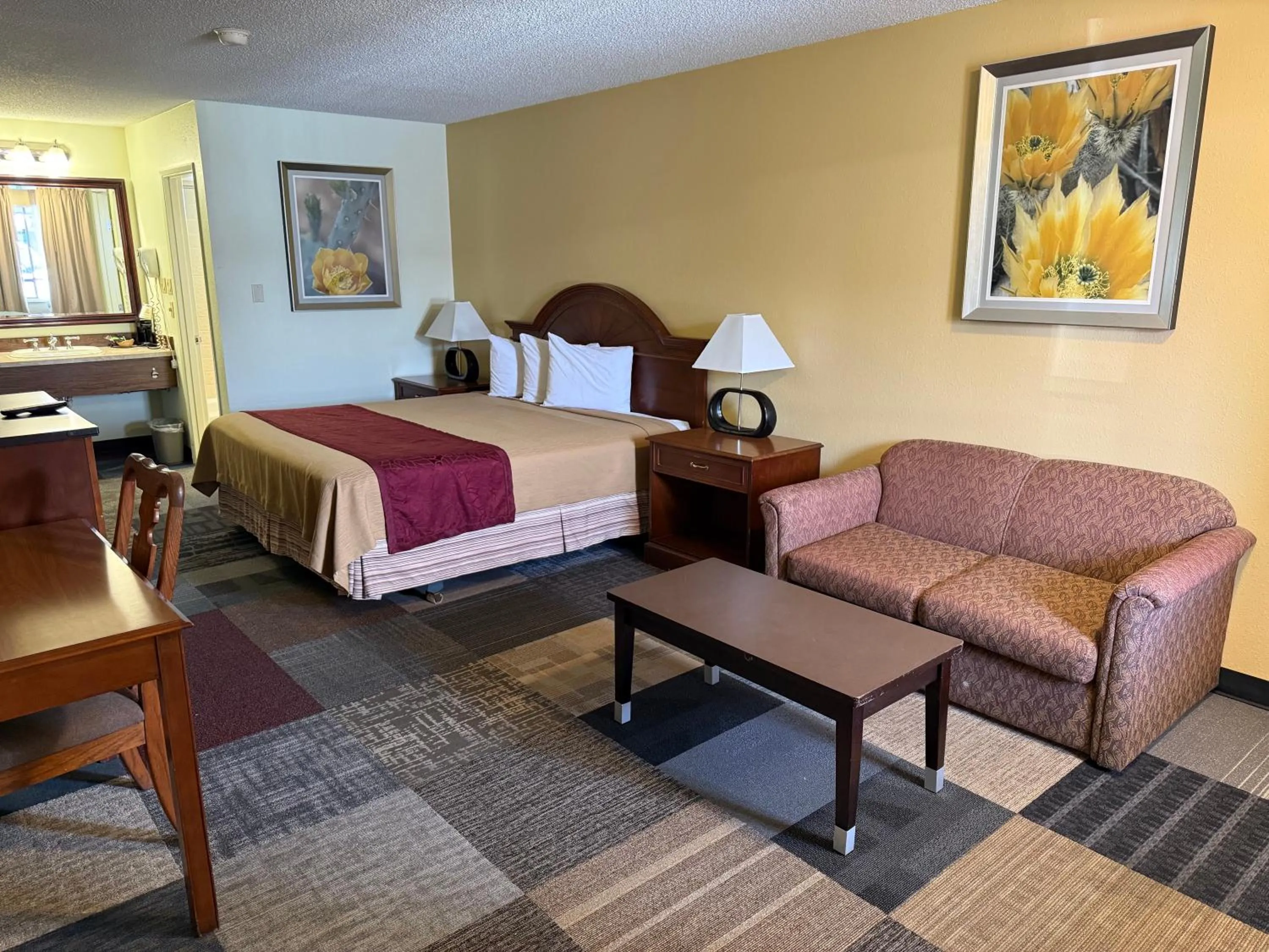 Bed in Thunderbird Motel