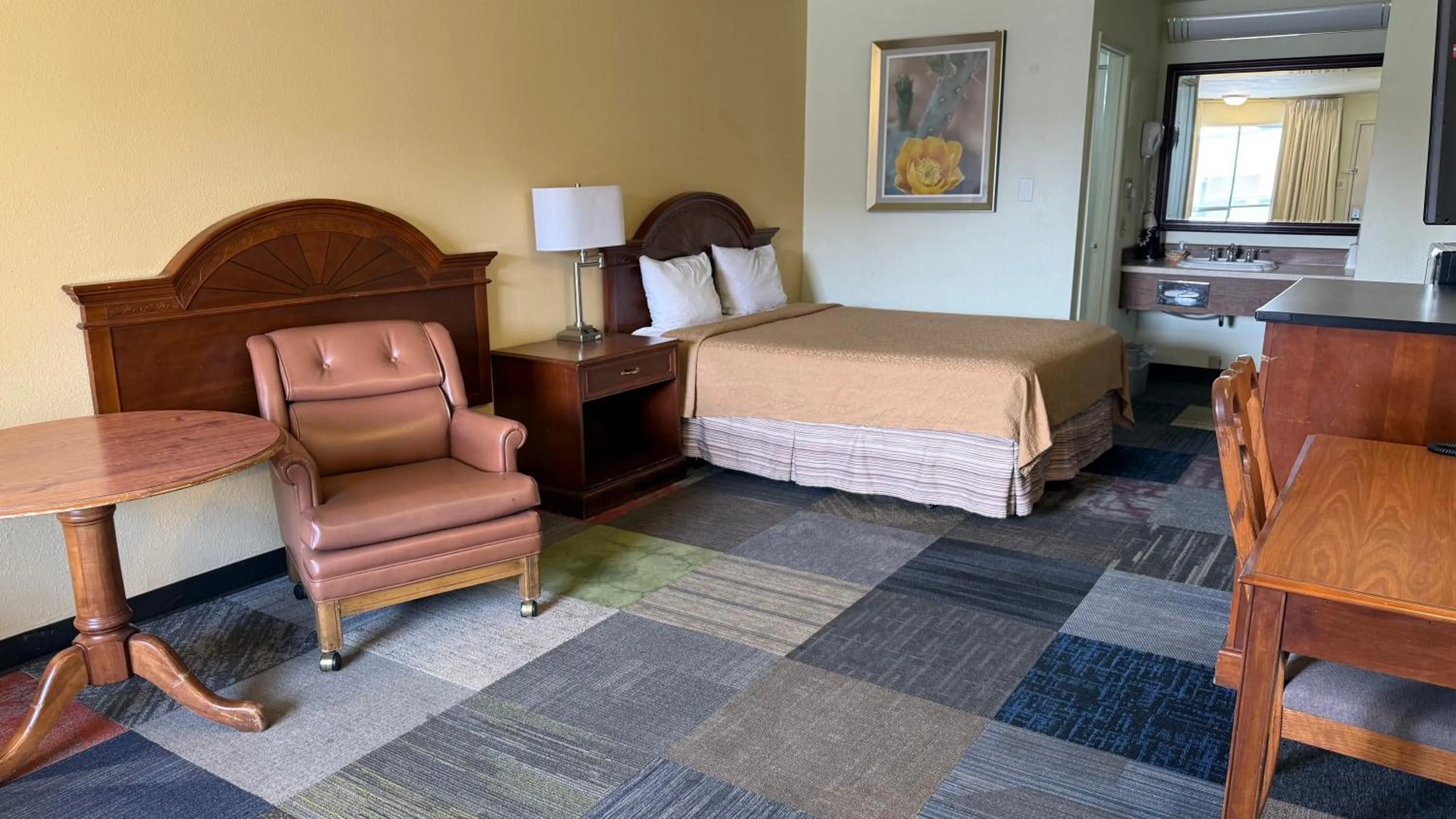 Bed in Thunderbird Motel