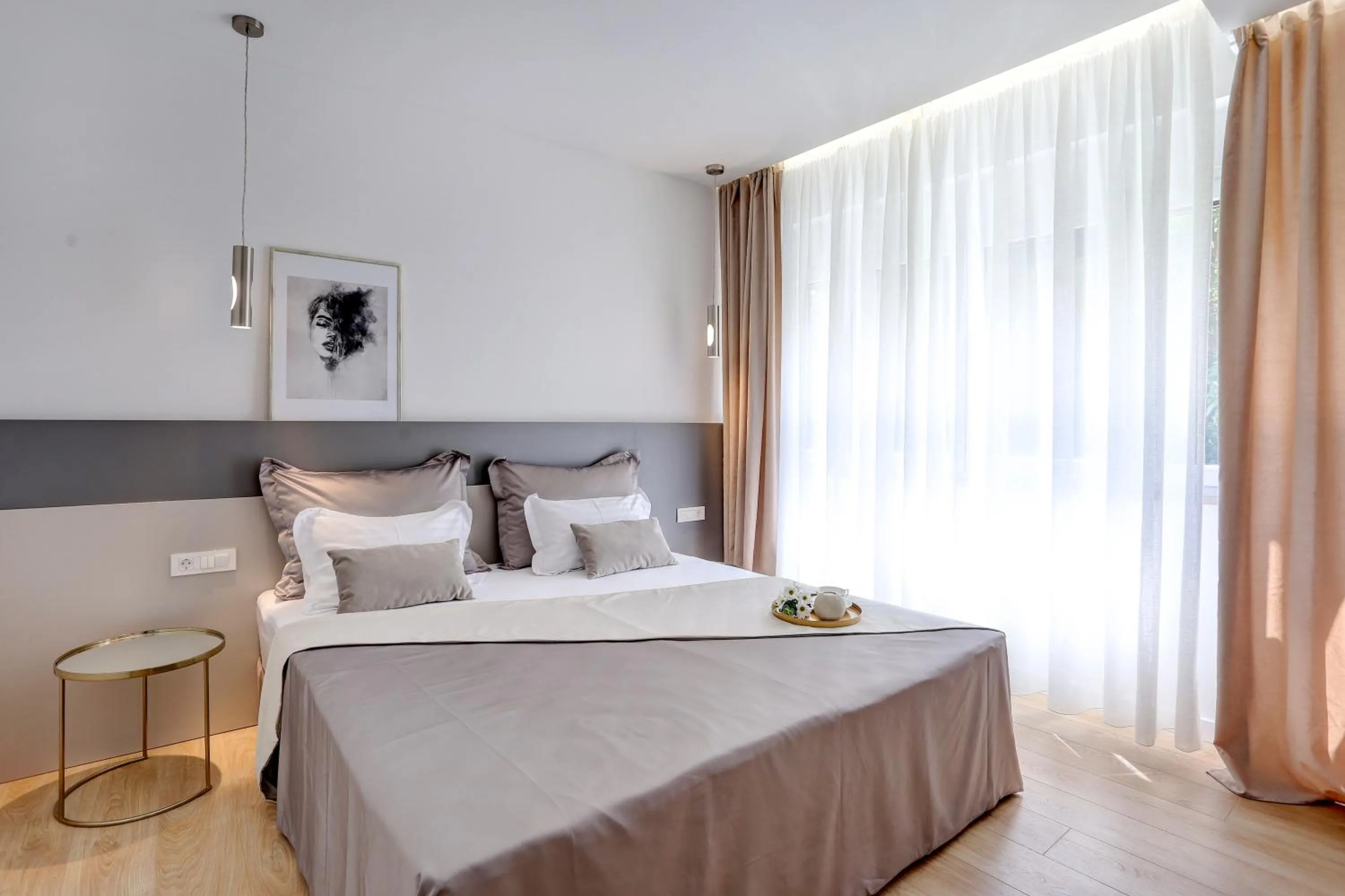 Bedroom, Bed in Apartments HUGO 2