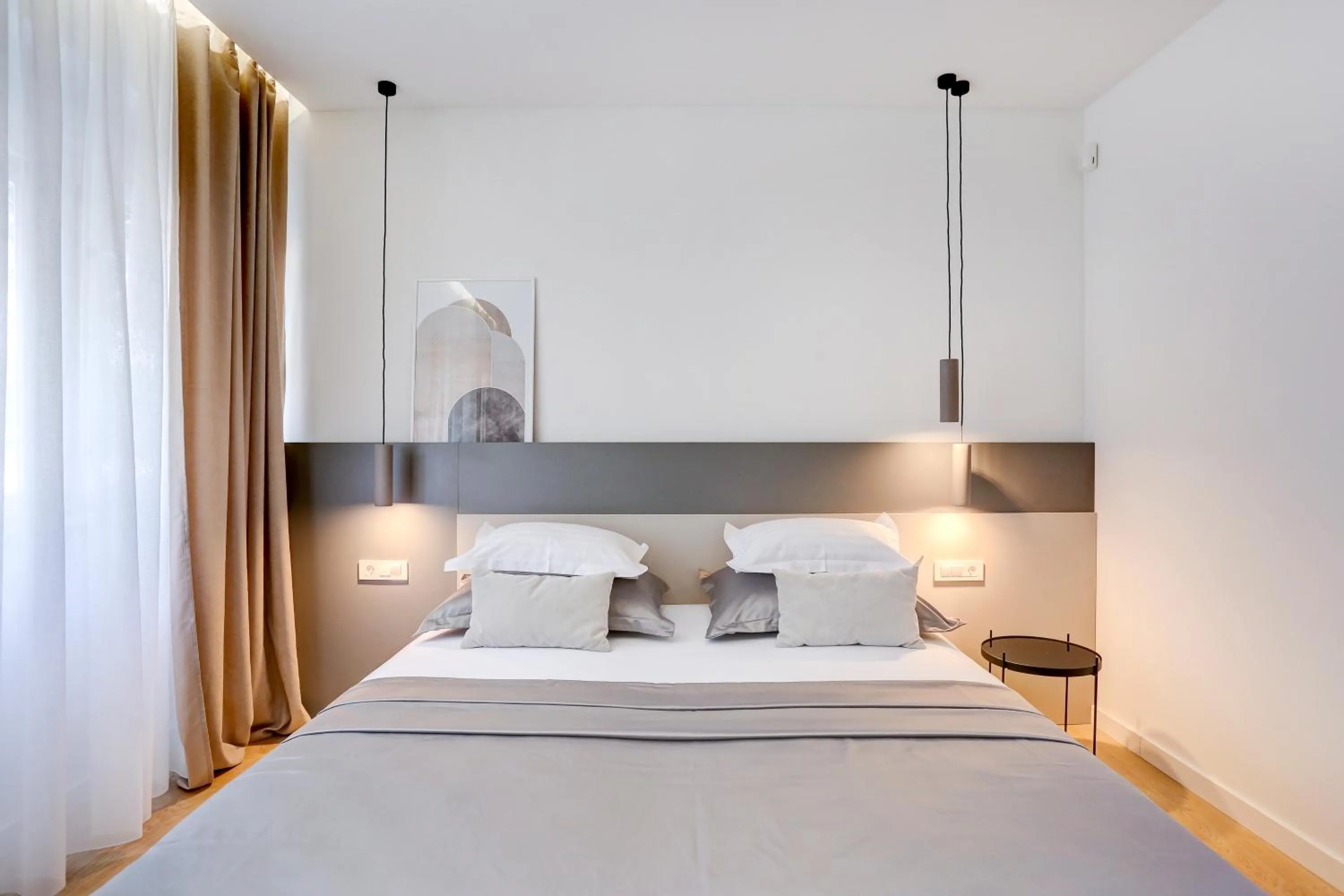 Bedroom, Bed in Apartments HUGO 2