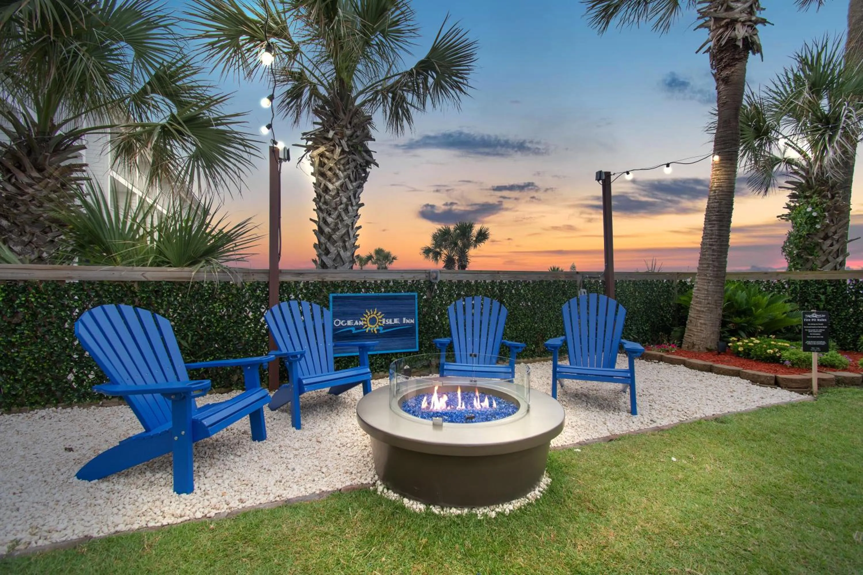 Garden view in Ocean Isle Inn
