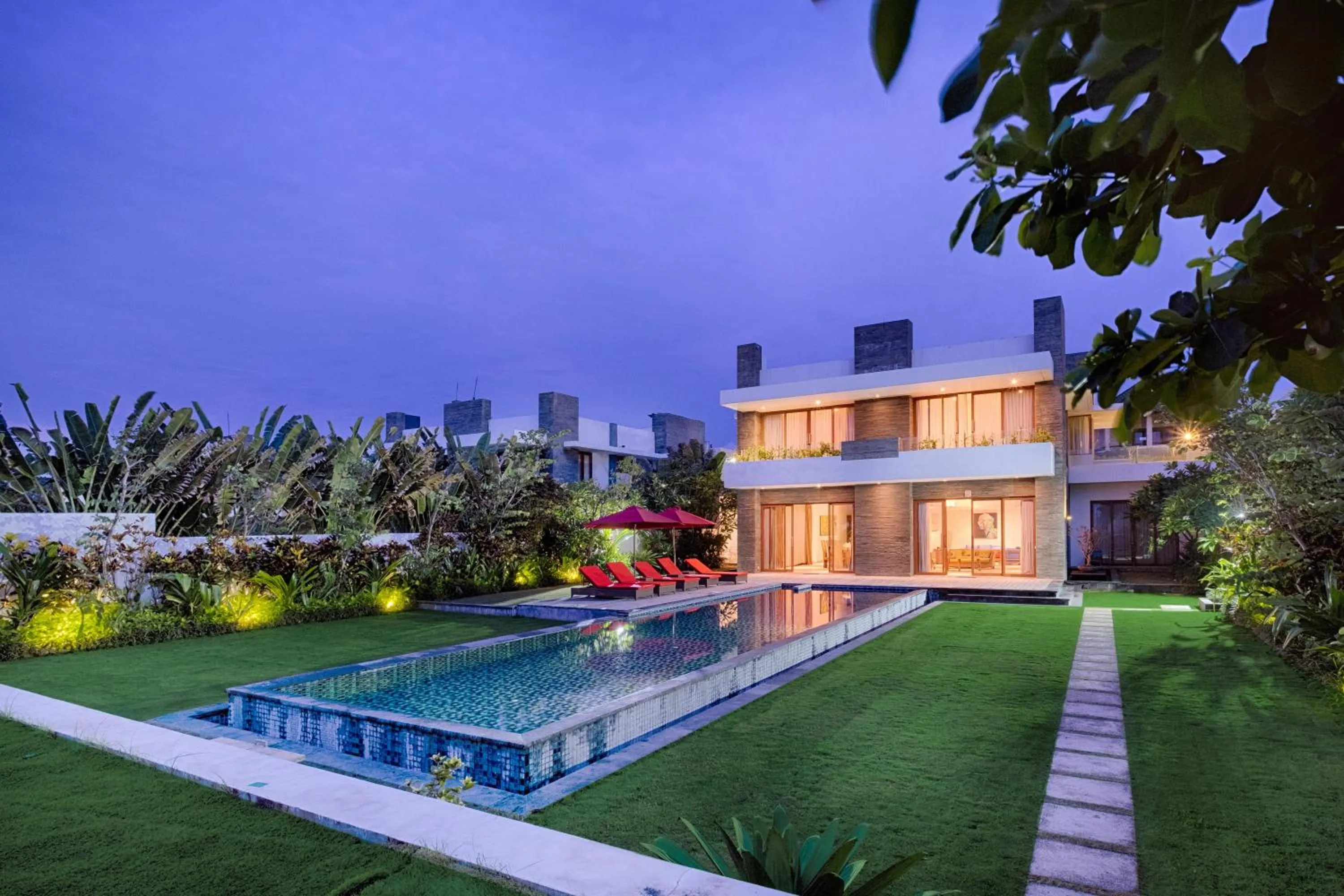 Garden in Keramas Beachfront Villa by Sanga Sanga Hospitality