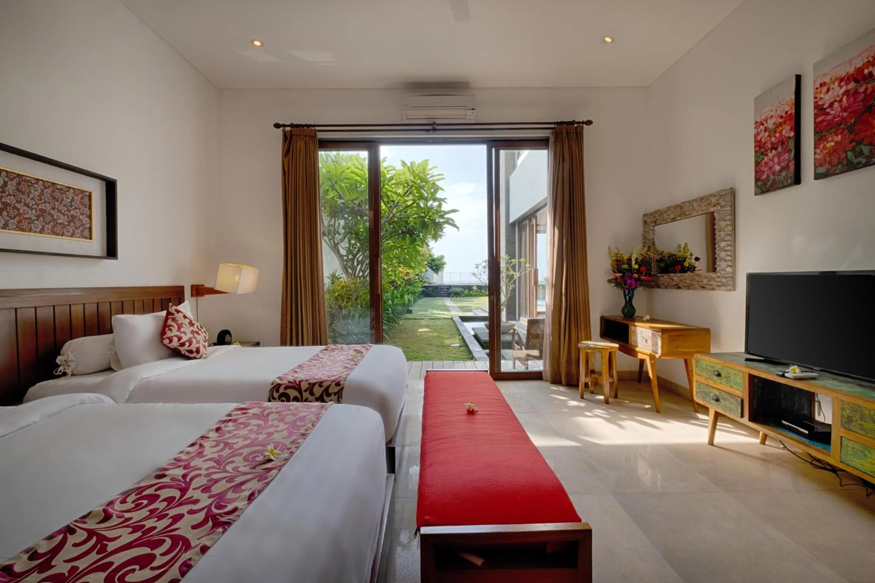 Photo of the whole room, Bed in Keramas Beachfront Villa by Sanga Sanga Hospitality