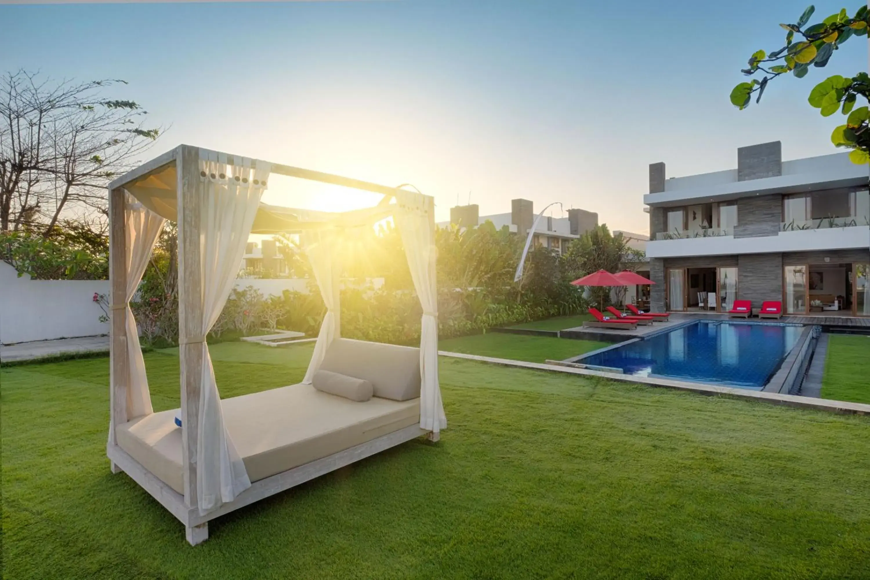 Five-Bedroom Beachfront Villa with Private Pool in Keramas Beachfront Villa by Sanga Sanga Hospitality Five-Bedroom Beachfront Villa with Private Pool in Keramas Beachfront Villa by Sanga Sanga Hospitality