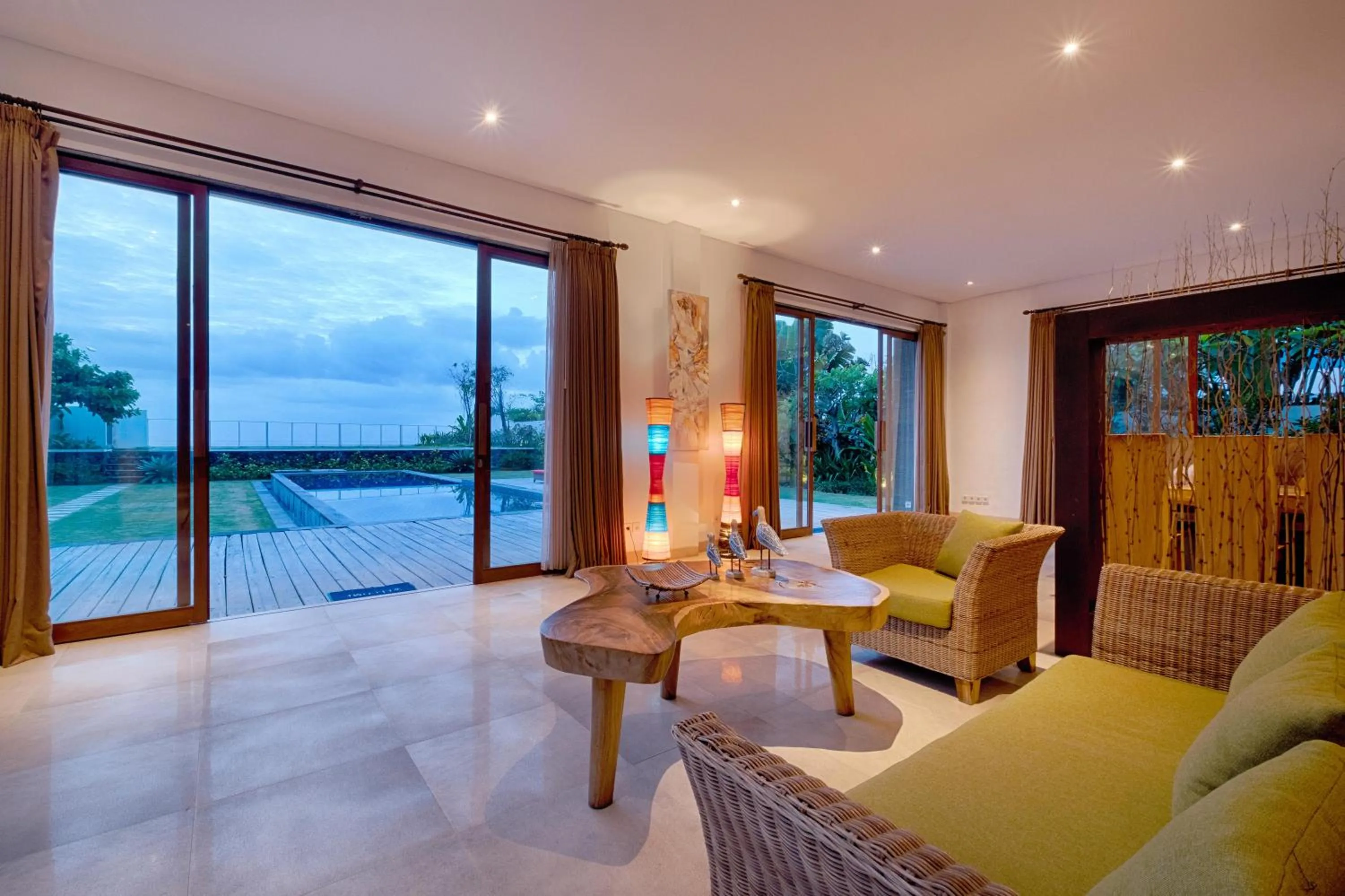 Balcony/Terrace in Keramas Beachfront Villa by Sanga Sanga Hospitality