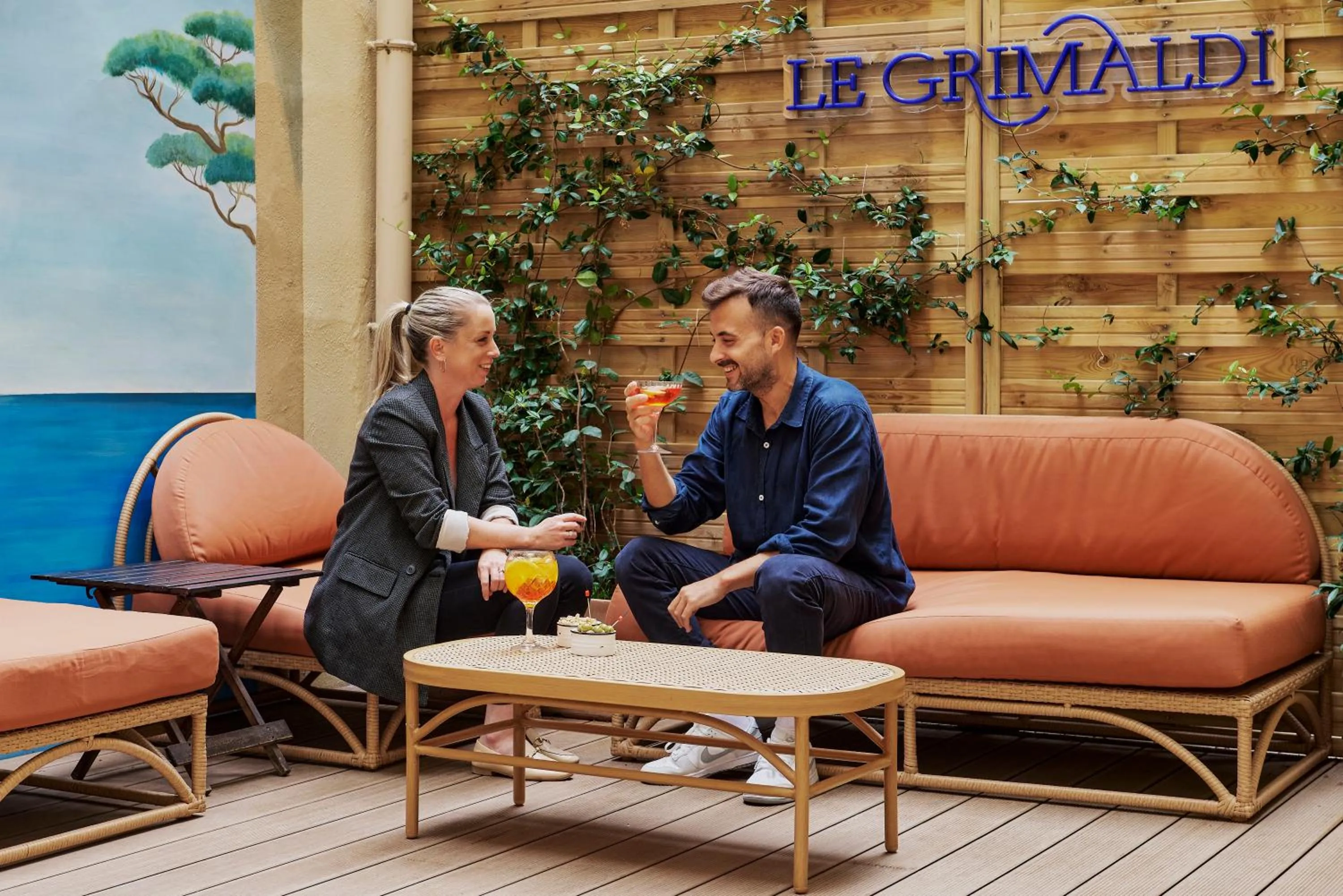 Balcony/Terrace in Hotel Le Grimaldi by Happyculture