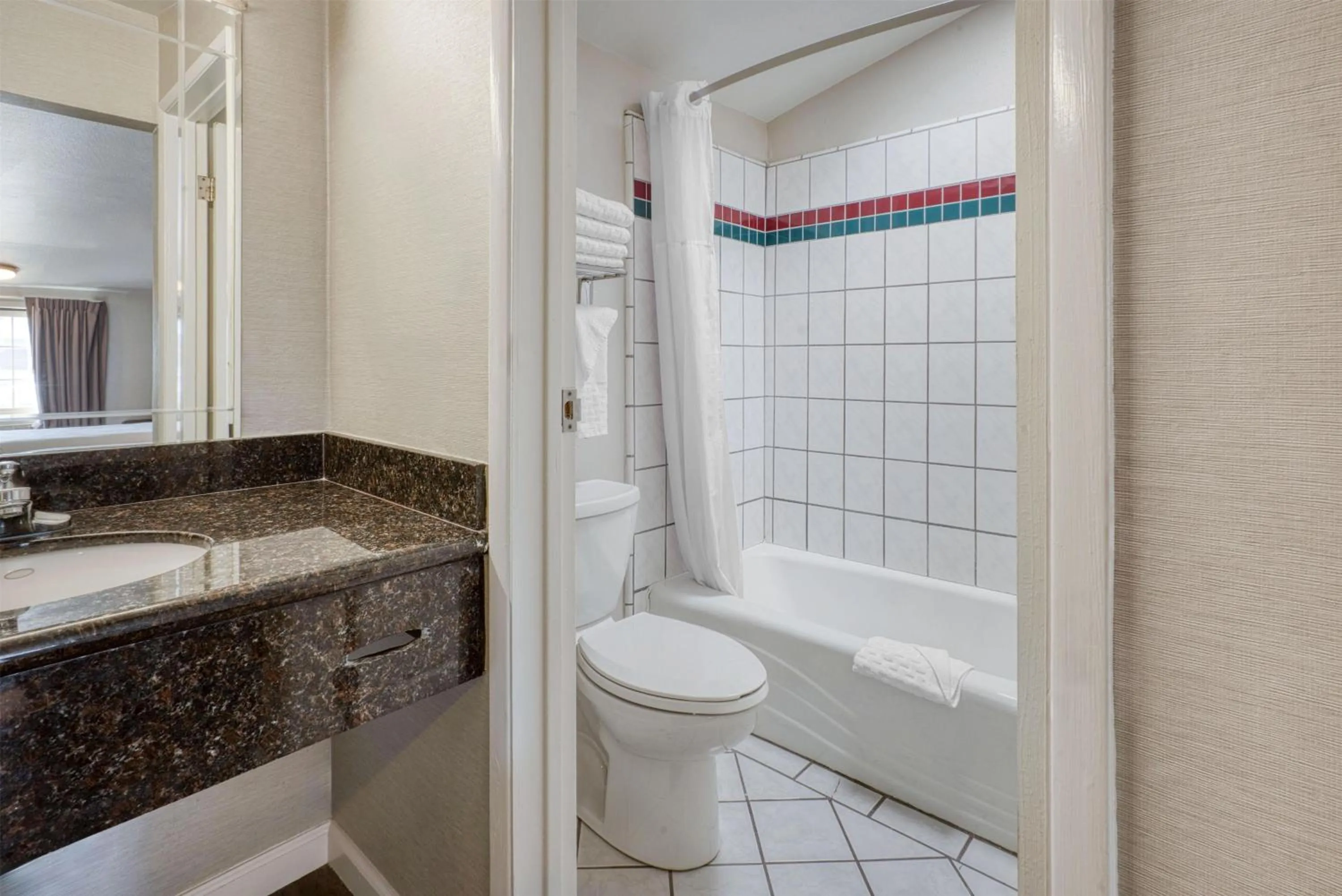 Bathroom in SureStay Hotel by Best Western San Rafael