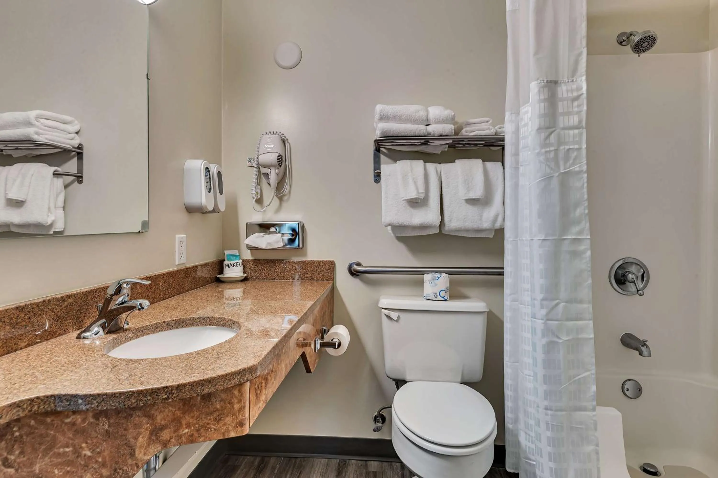 Bathroom in SureStay Hotel by Best Western Spicer