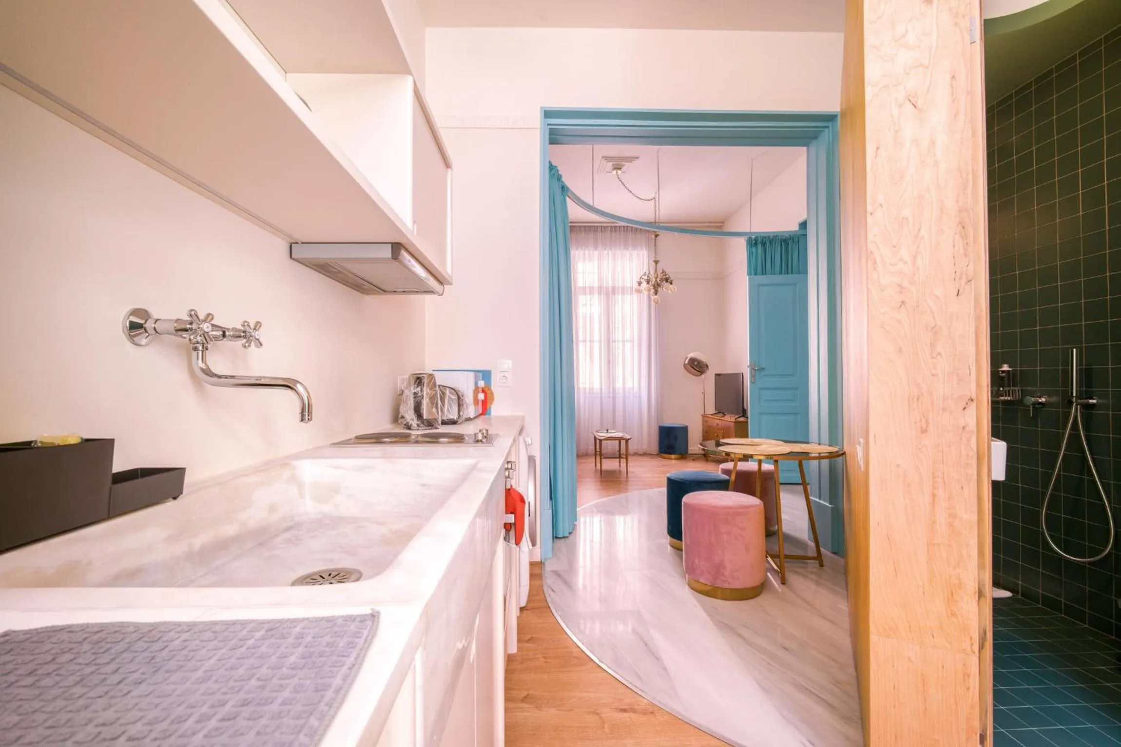Kitchen or kitchenette in KERAMOS Athens