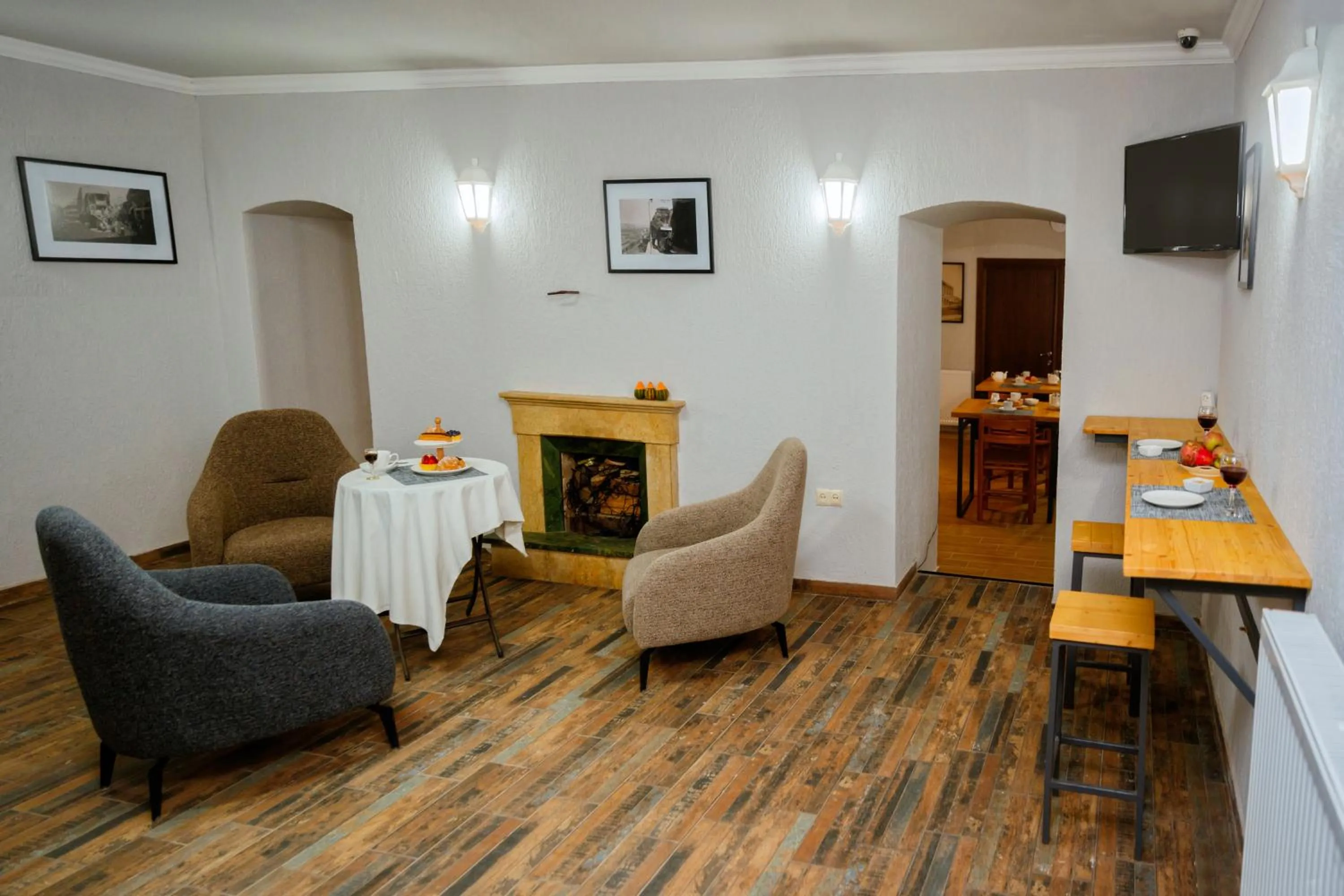 Seating area in Tea for Two Hotel