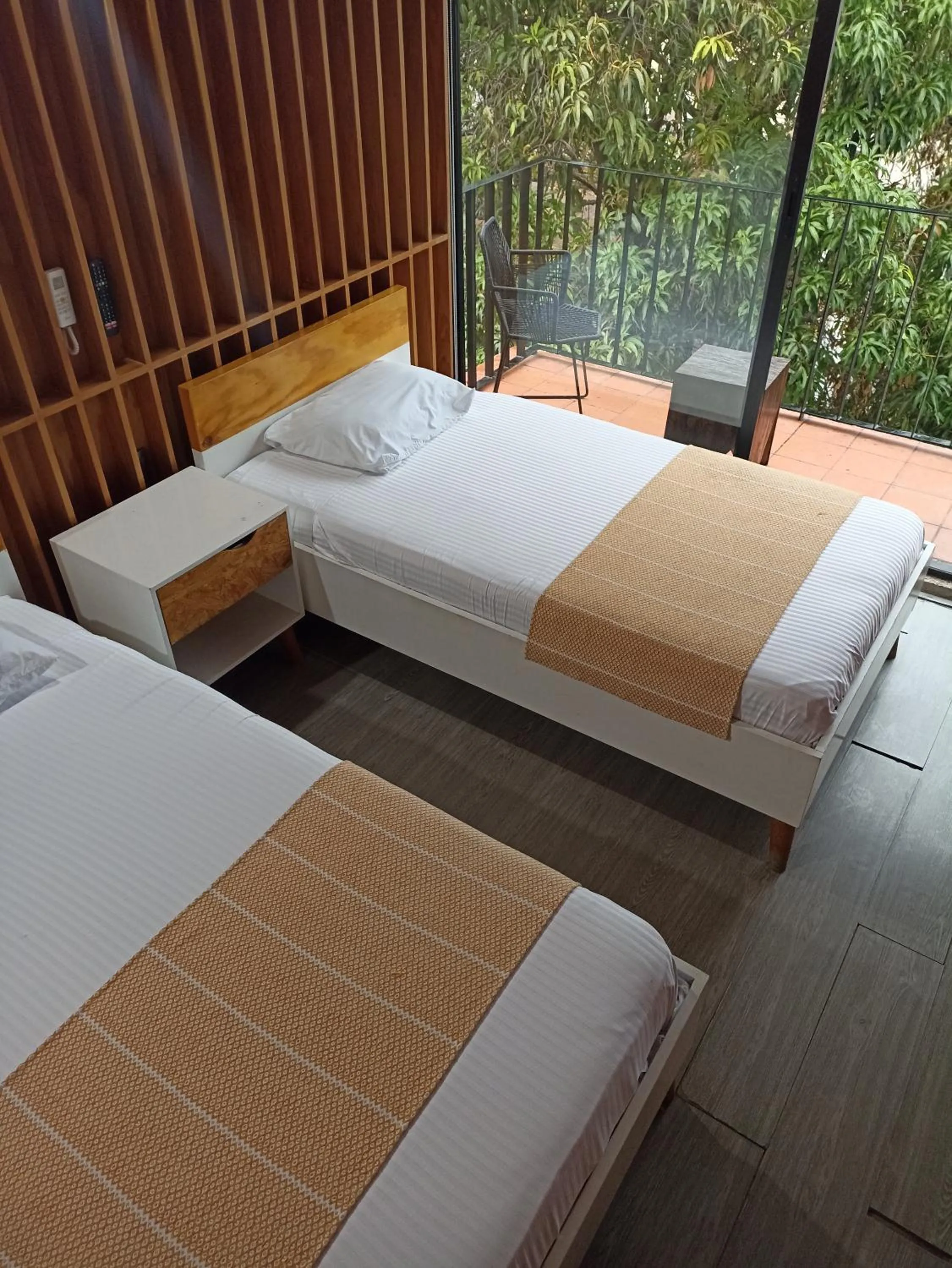 Bed in Hotel Momotus Tuxtla