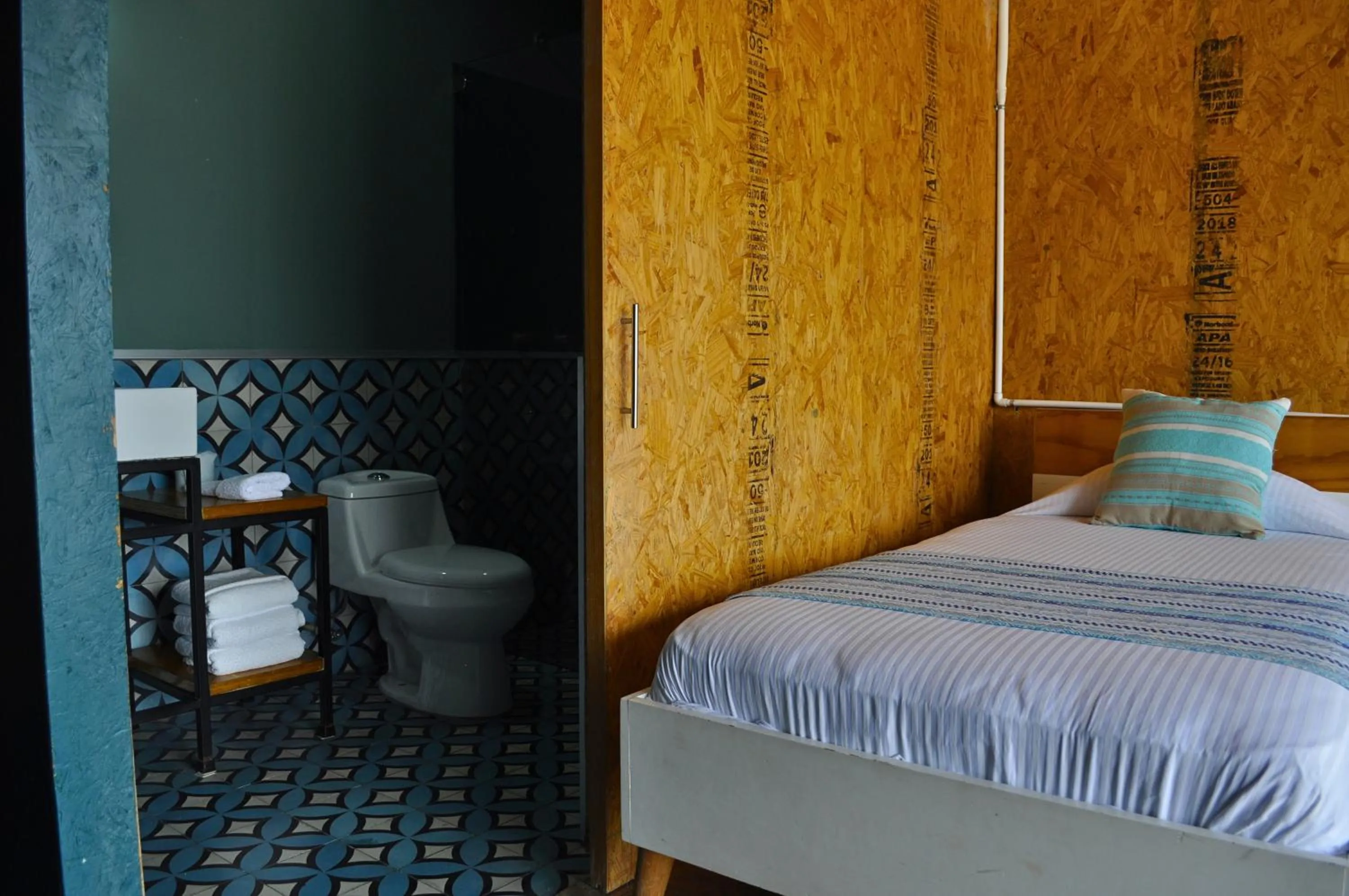 Bed in Hotel Momotus Tuxtla