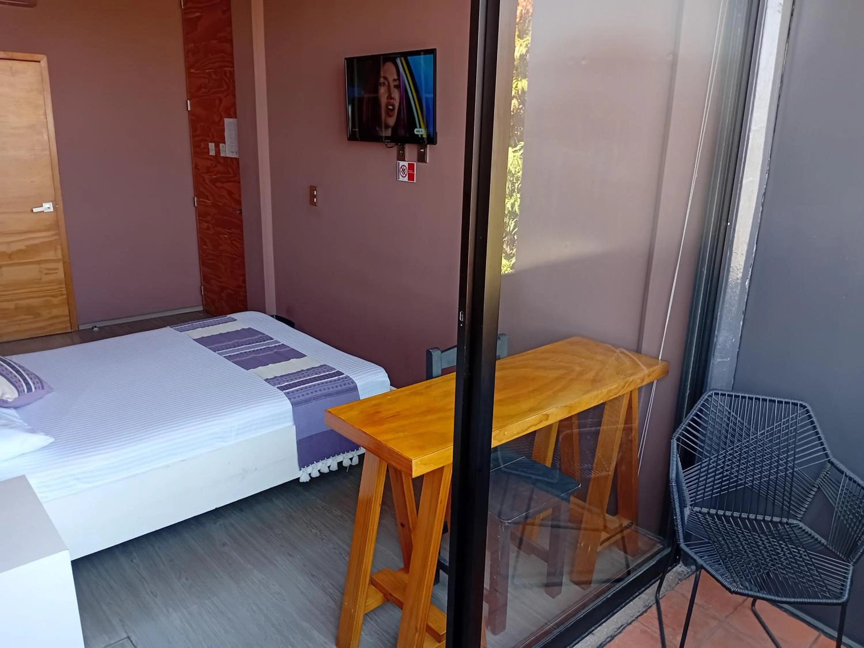 Bed in Hotel Momotus Tuxtla