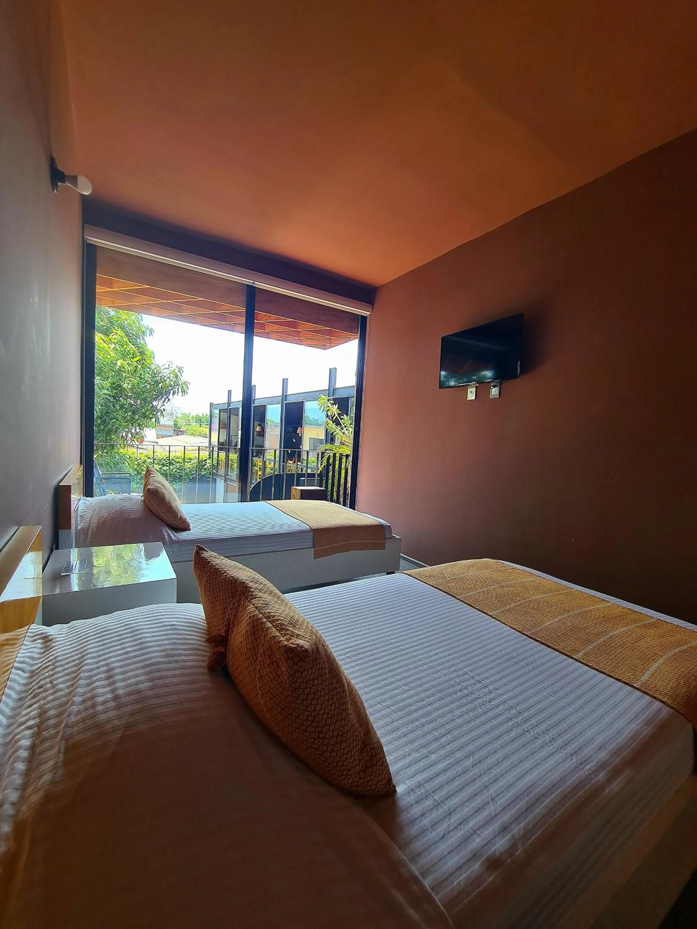 Bed in Hotel Momotus Tuxtla