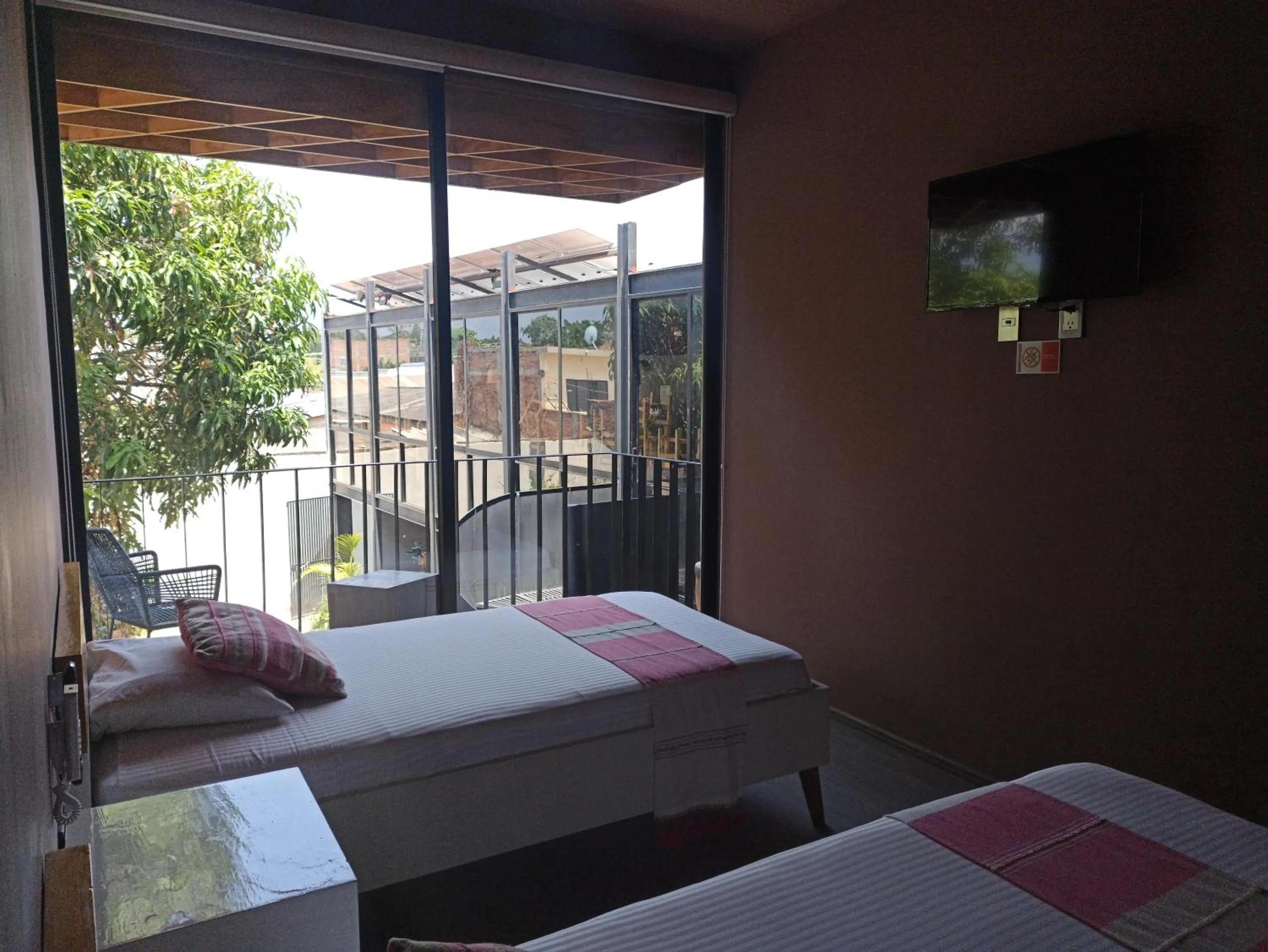 Bed in Hotel Momotus Tuxtla